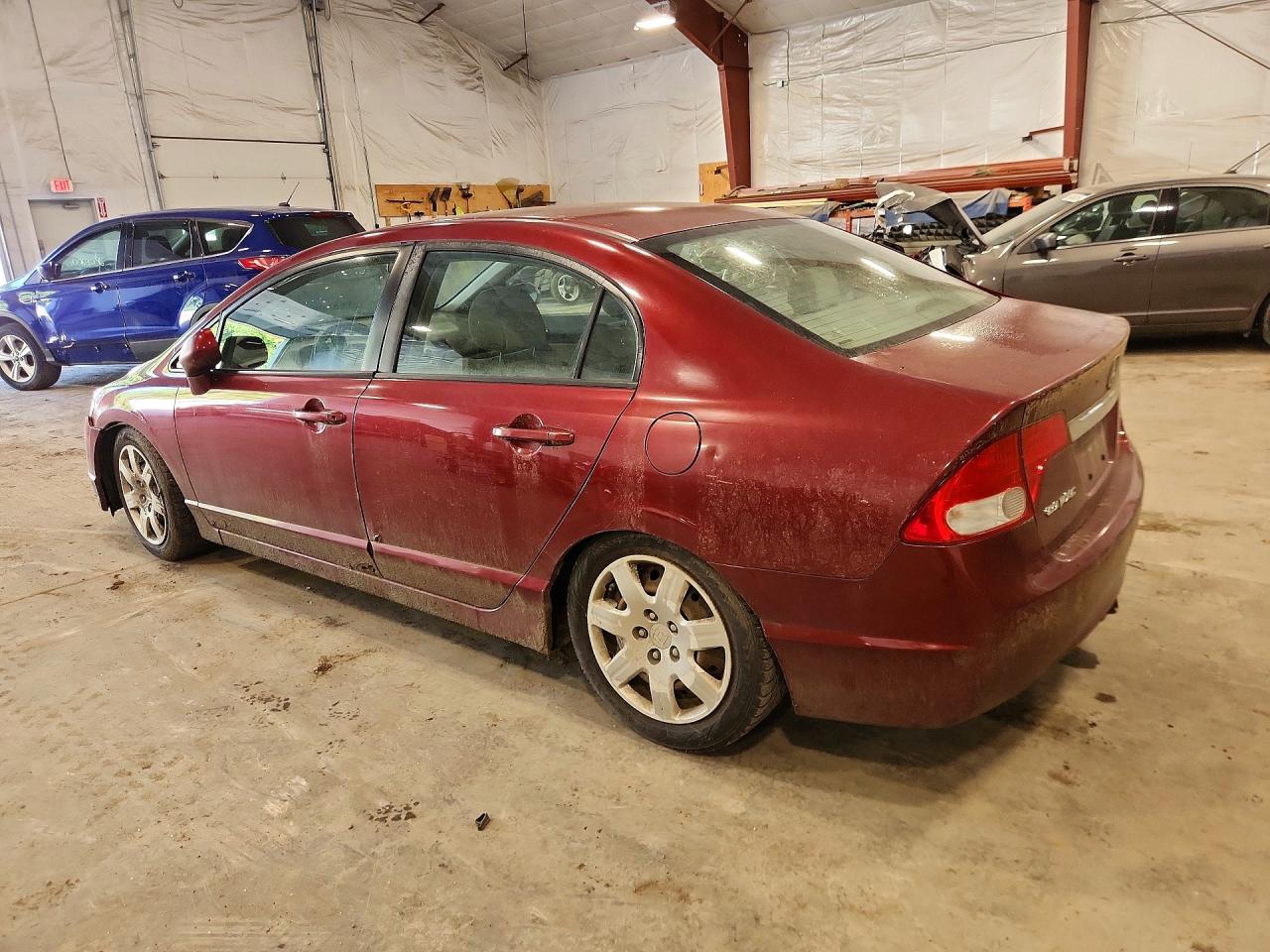 2010 Honda Civic Lx Темно-бордовый vin: 19XFA1F57AE077344