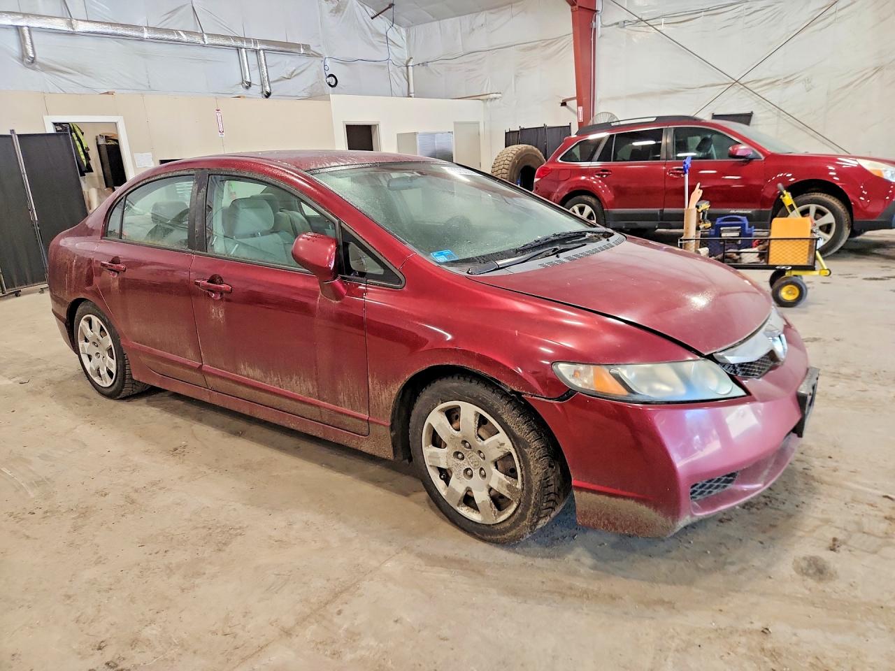 2010 Honda Civic Lx Темно-бордовый vin: 19XFA1F57AE077344