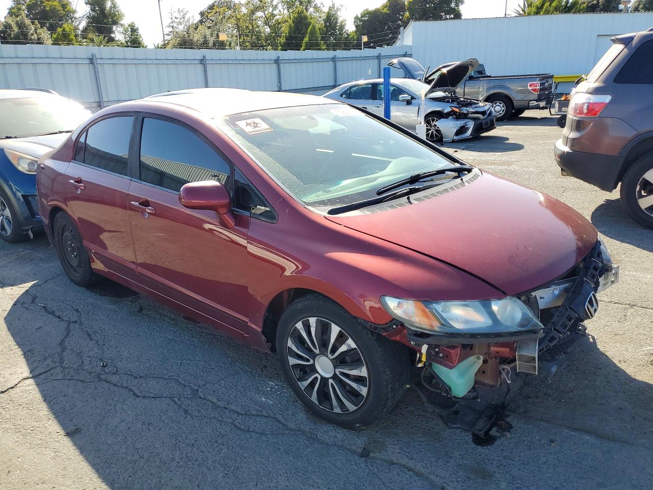 2010 Honda Civic Lx Темно-бордовый vin: 19XFA1F57AE077361