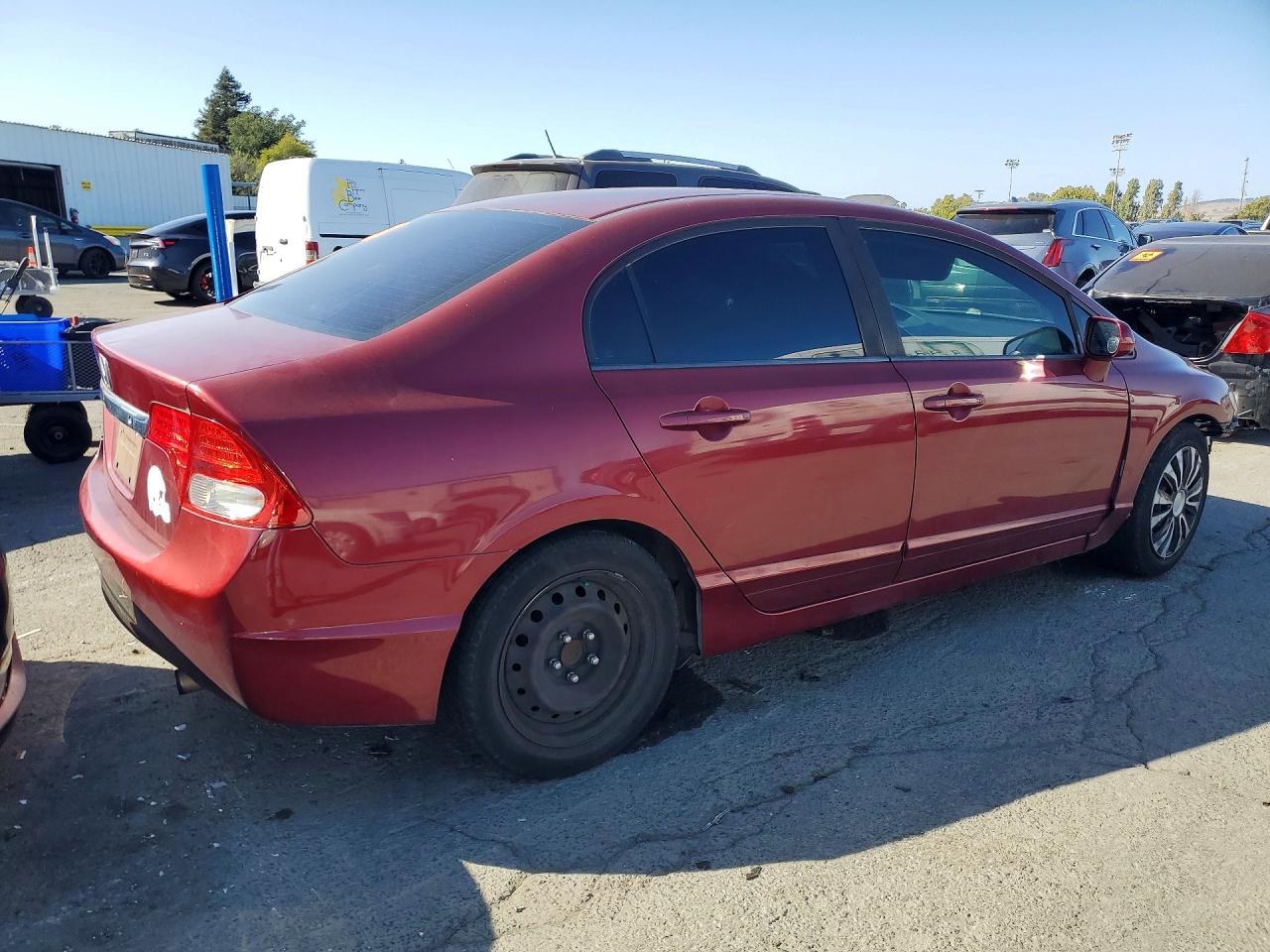 2010 Honda Civic Lx Темно-бордовый vin: 19XFA1F57AE077361