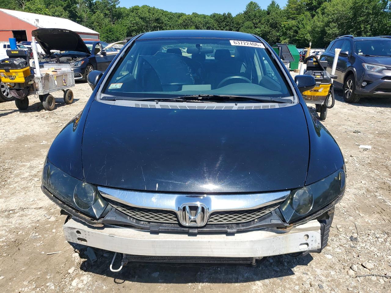 2010 Honda Civic Lx Black vin: 19XFA1F57AE087372