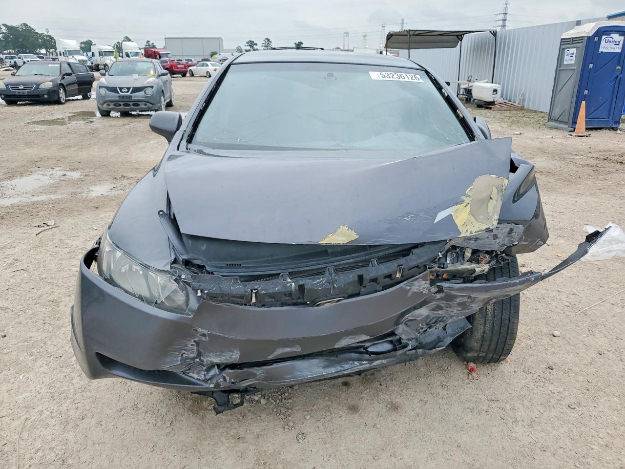 2011 Honda Civic Lx Gray vin: 19XFA1F57BE027917