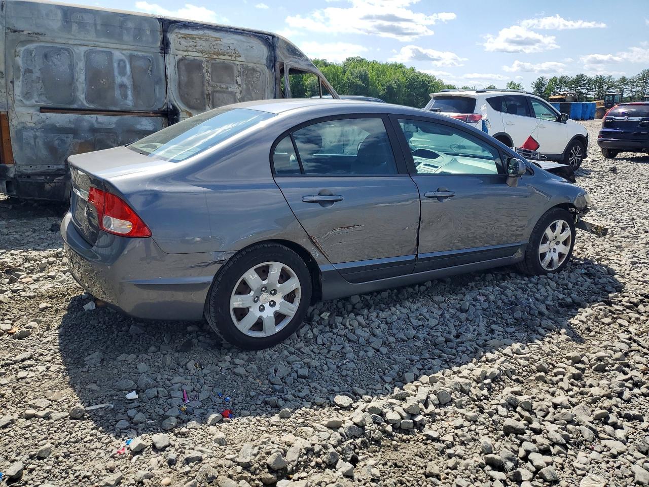 2011 Honda Civic Lx Gray vin: 19XFA1F57BE031532