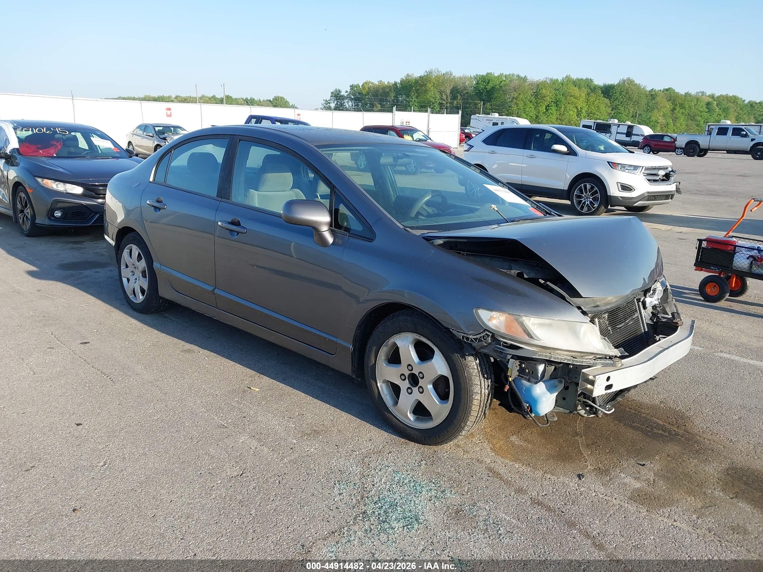 2011 Honda Civic Lx Gray vin: 19XFA1F57BE033345