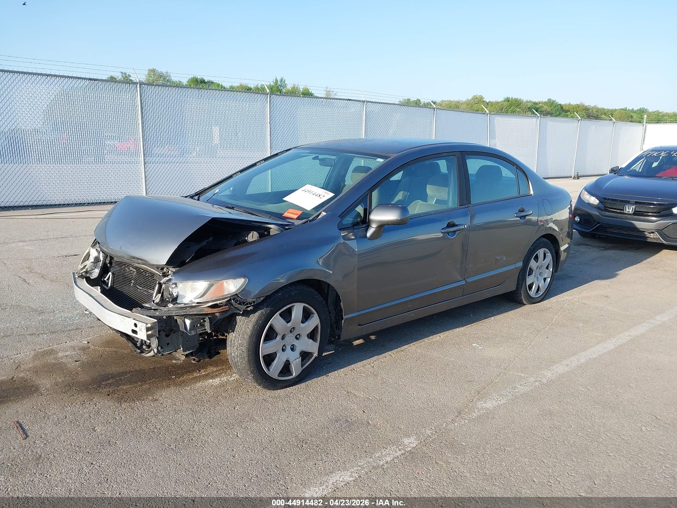 2011 Honda Civic Lx Gray vin: 19XFA1F57BE033345