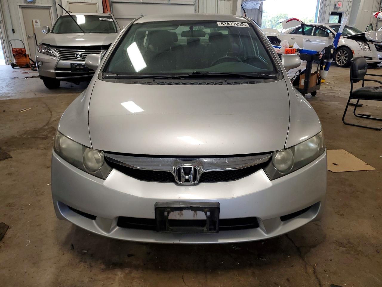 2011 Honda Civic Lx Silver vin: 19XFA1F57BE040747