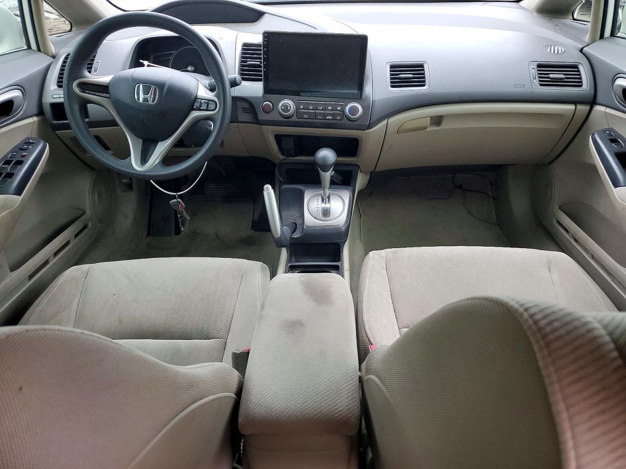 2011 Honda Civic Lx White vin: 19XFA1F57BE042868