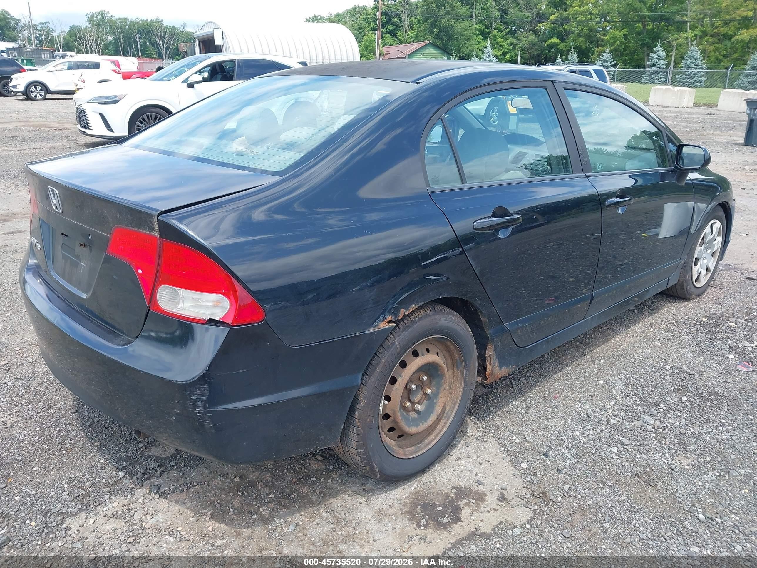 2011 Honda Civic Lx Black vin: 19XFA1F57BE050131
