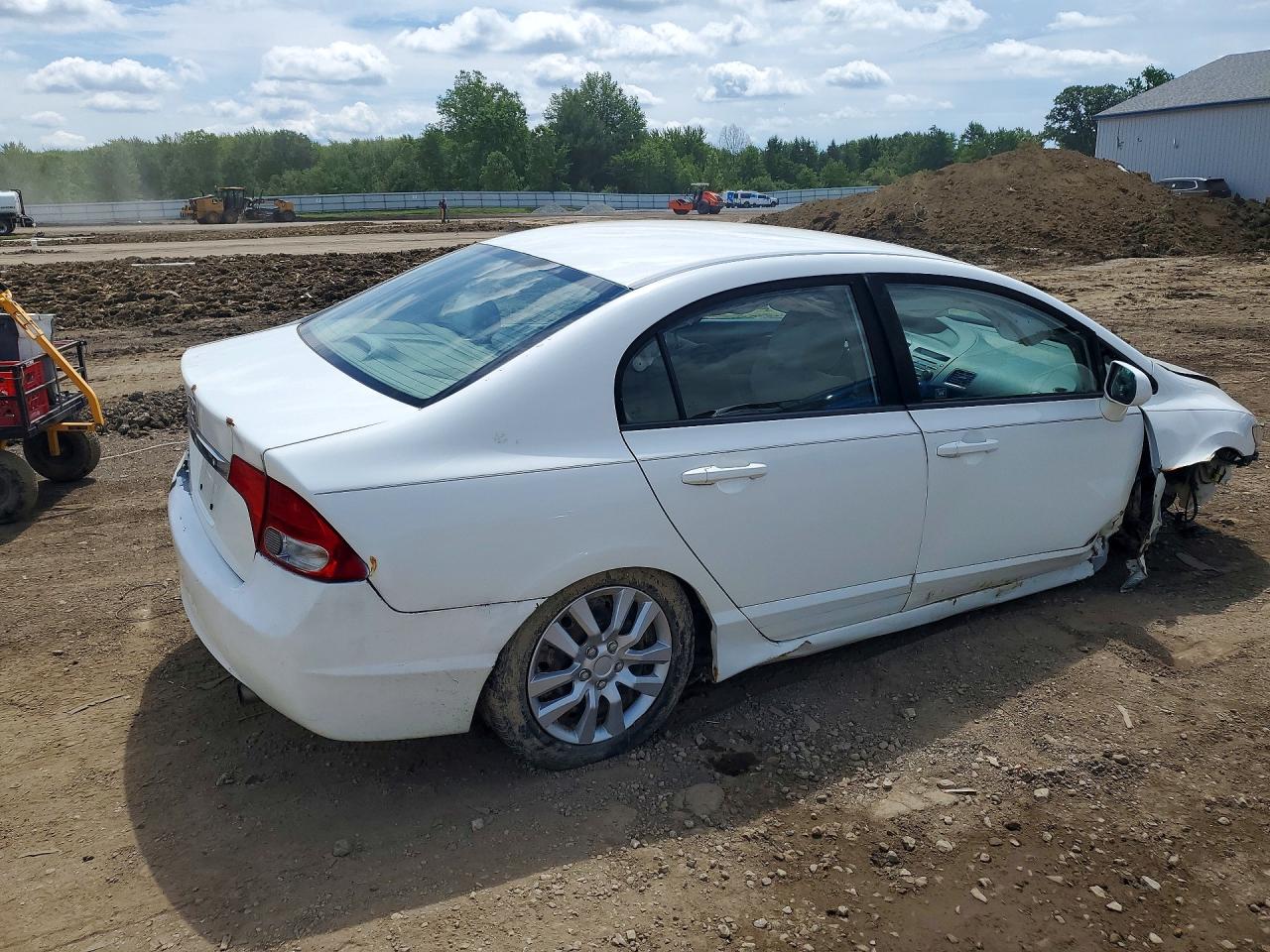 2010 Honda Civic Lx White vin: 19XFA1F58AE003981