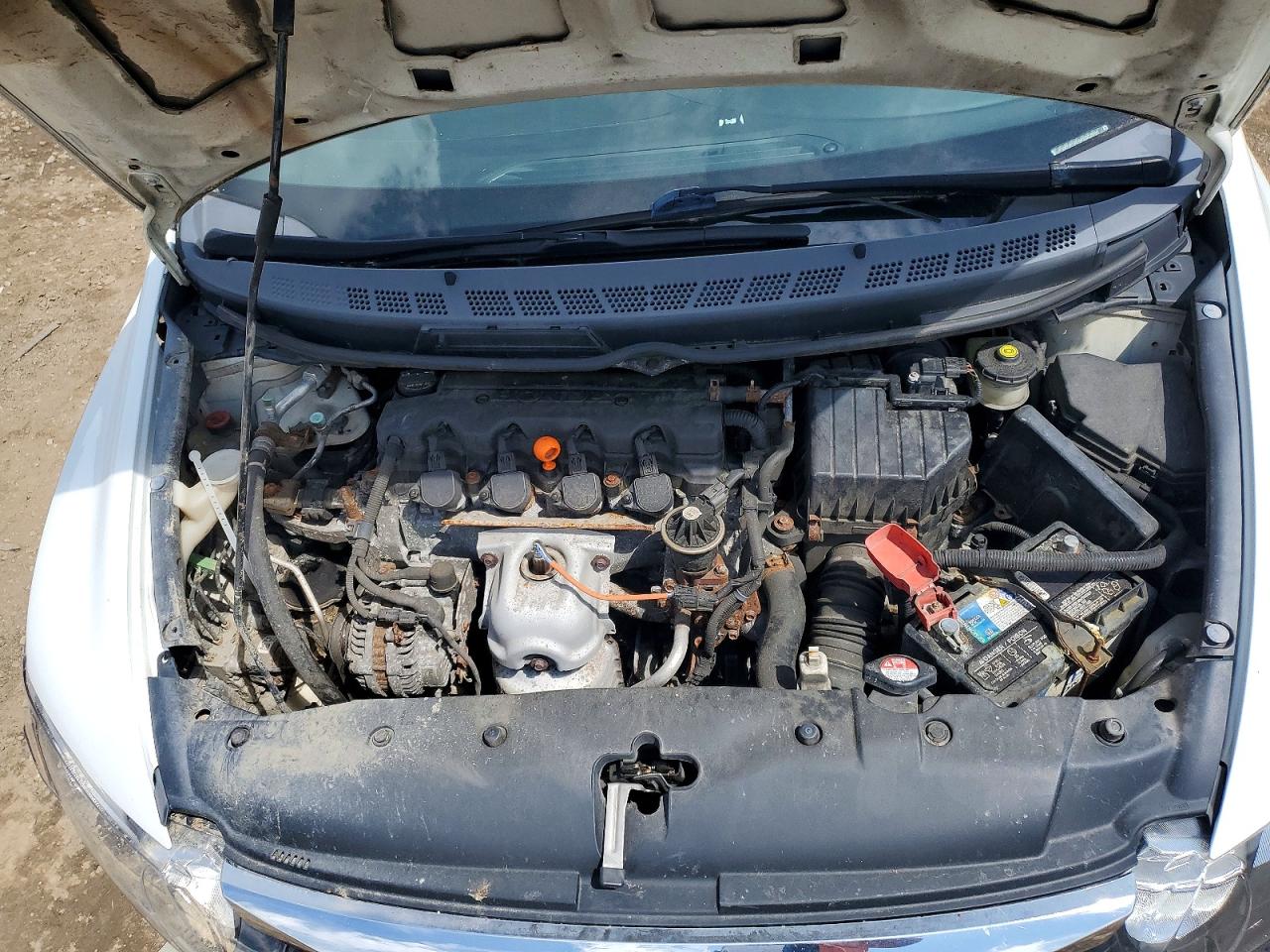2010 Honda Civic Lx White vin: 19XFA1F58AE003981
