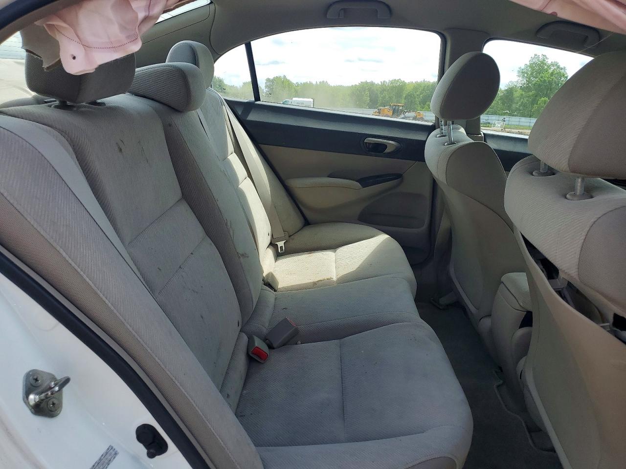 2010 Honda Civic Lx White vin: 19XFA1F58AE003981