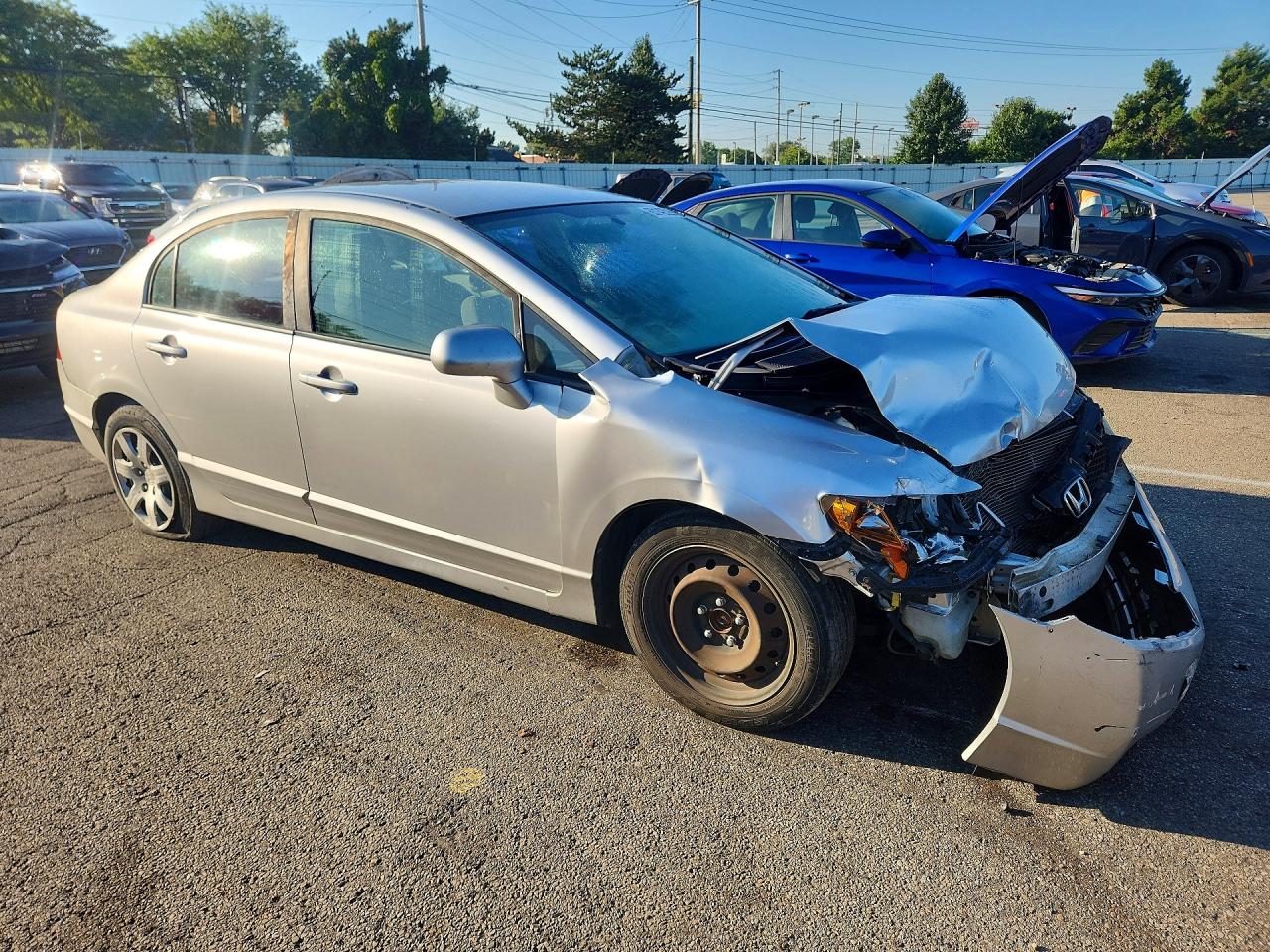 2010 Honda Civic Lx Silver vin: 19XFA1F58AE008209