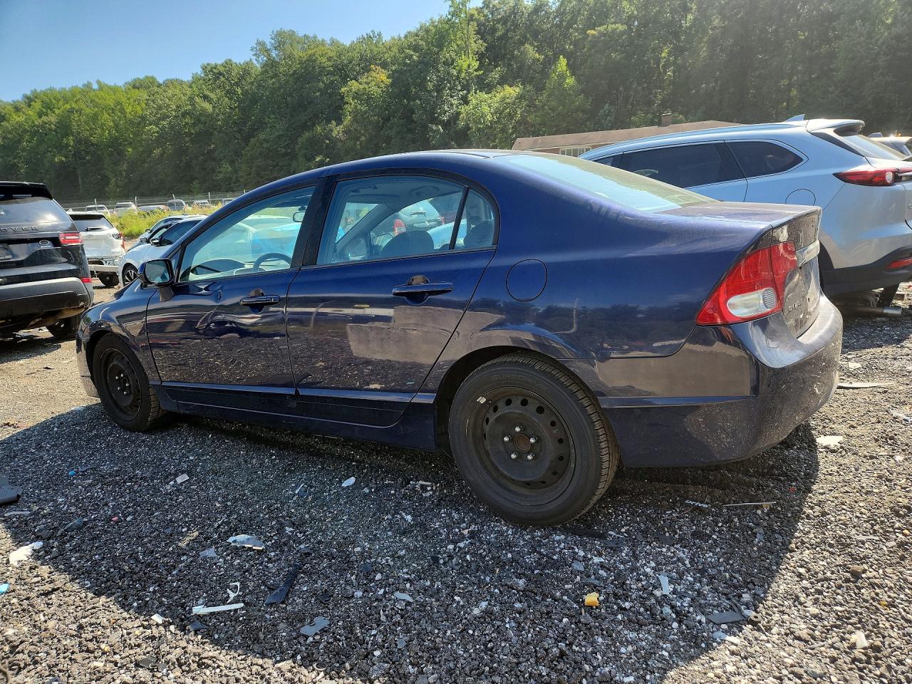 2010 Honda Civic Lx Blue vin: 19XFA1F58AE010915