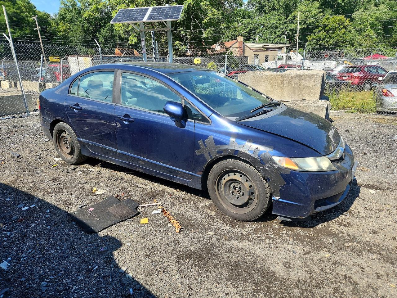 2010 Honda Civic Lx Blue vin: 19XFA1F58AE010915
