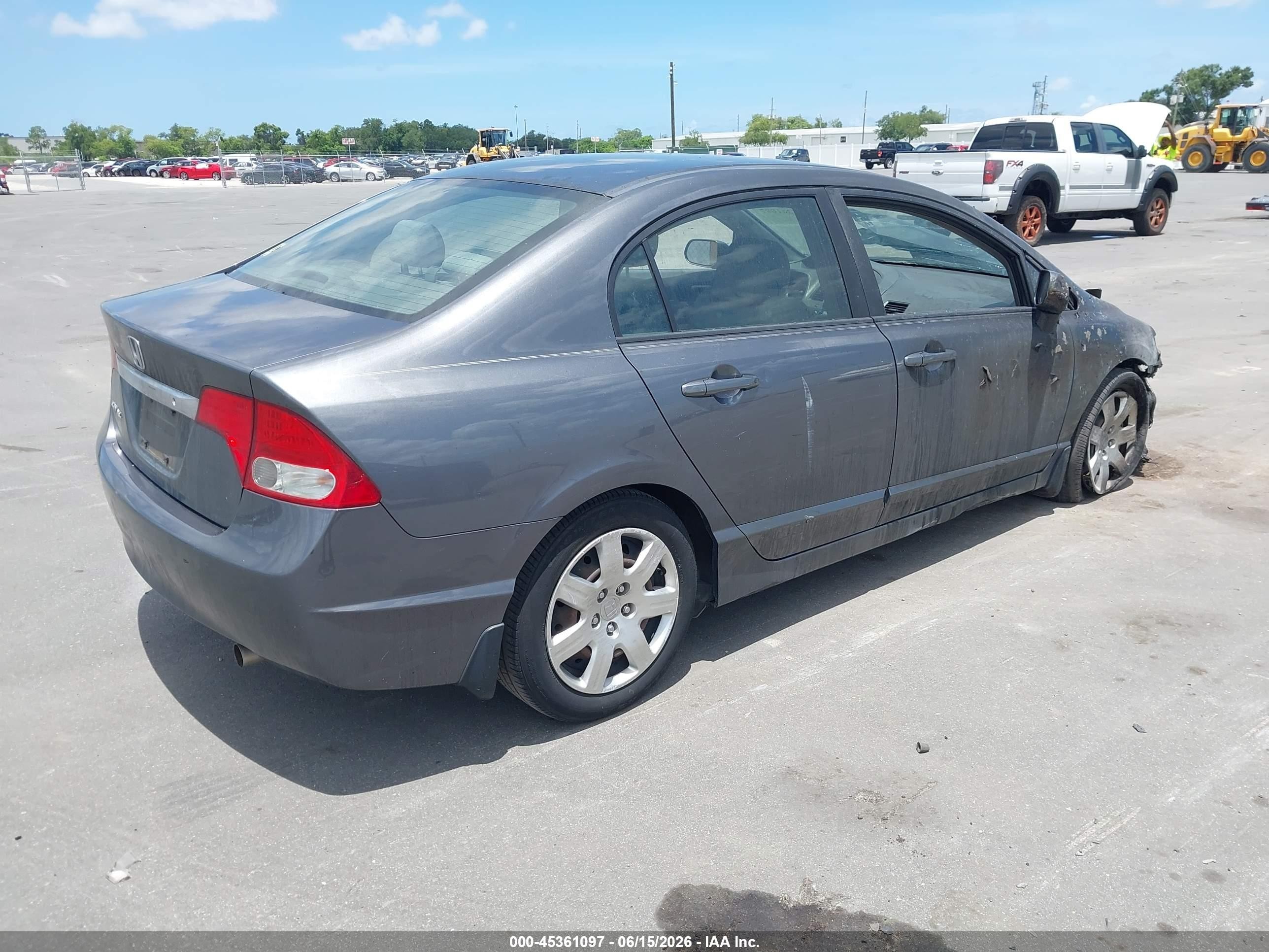 2010 Honda Civic Lx Gray vin: 19XFA1F58AE016603