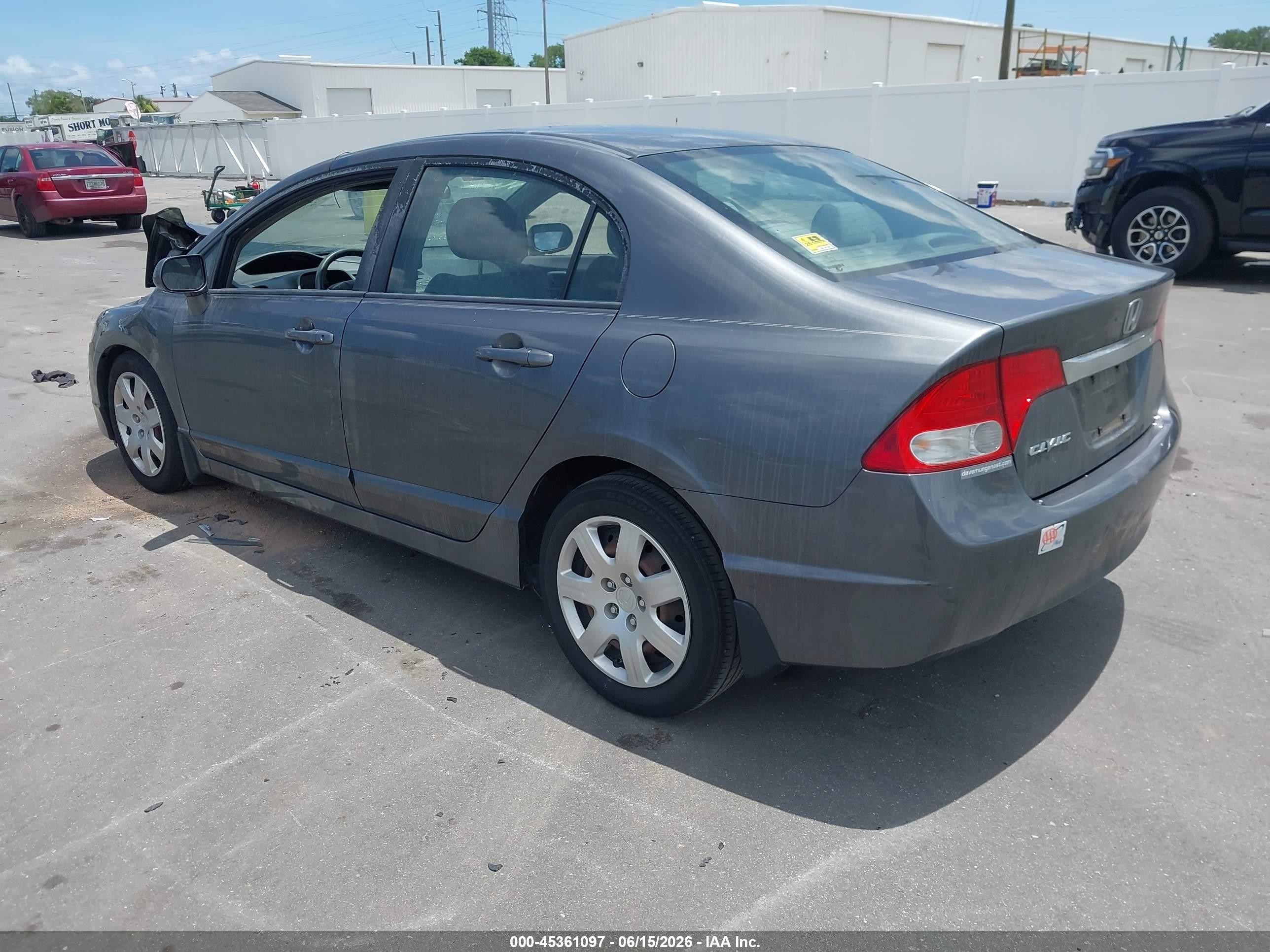 2010 Honda Civic Lx Gray vin: 19XFA1F58AE016603