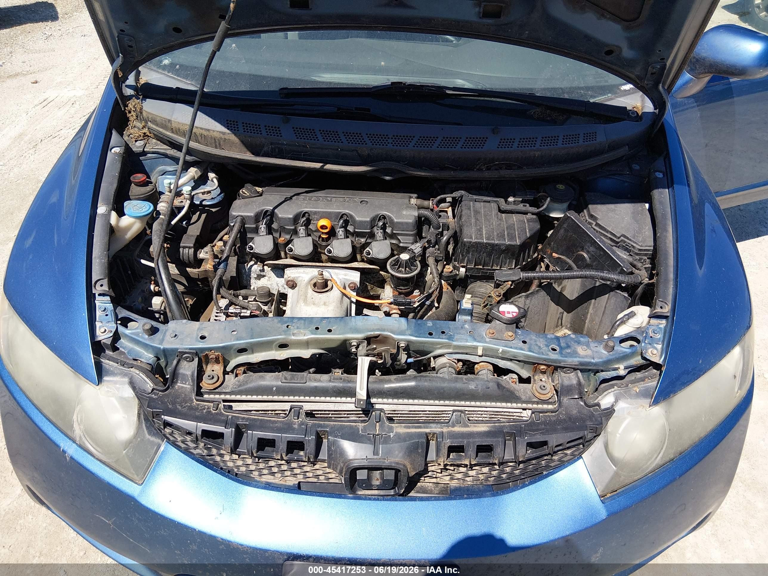 2010 Honda Civic Lx Blue vin: 19XFA1F58AE016729