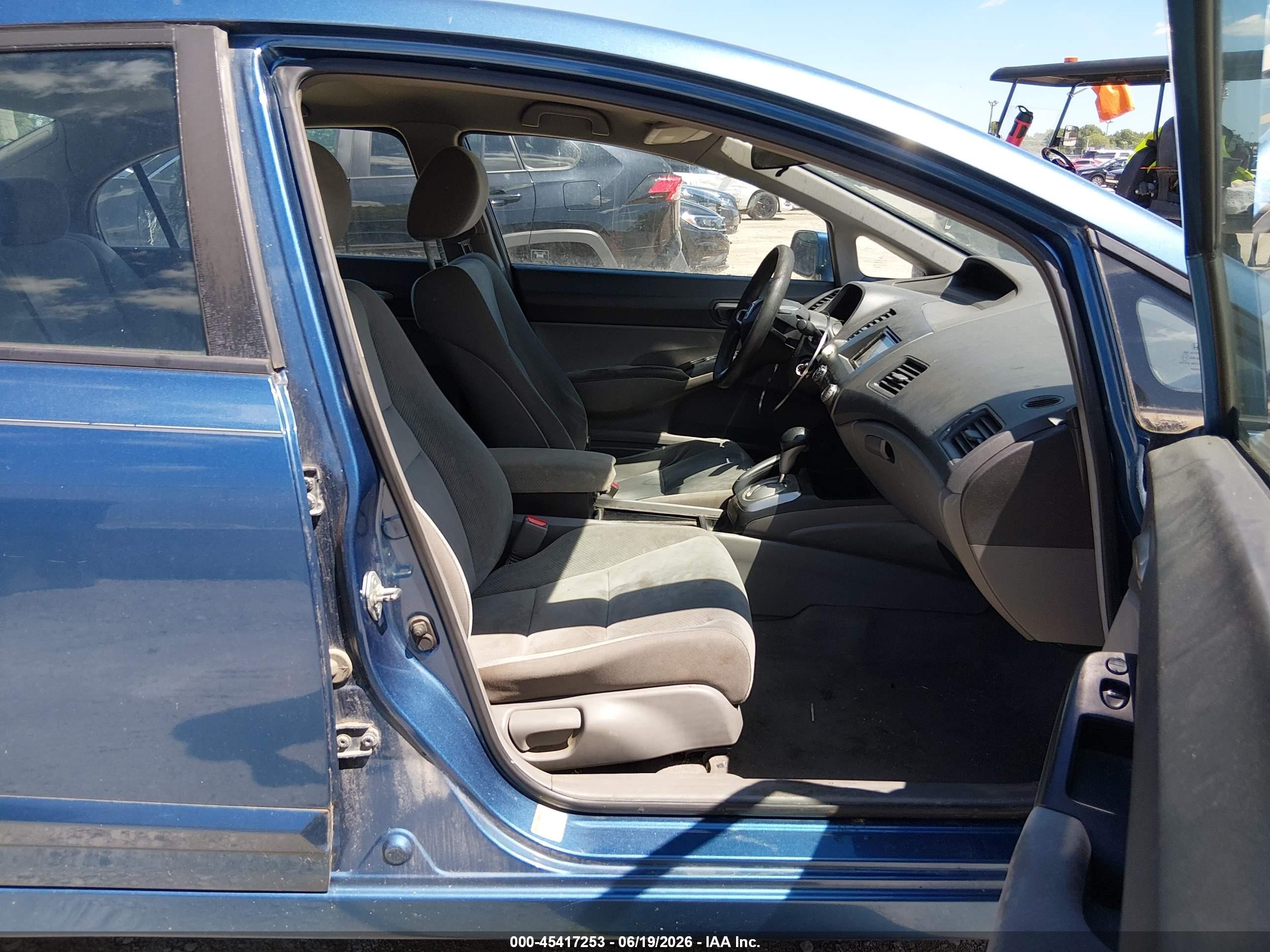 2010 Honda Civic Lx Blue vin: 19XFA1F58AE016729