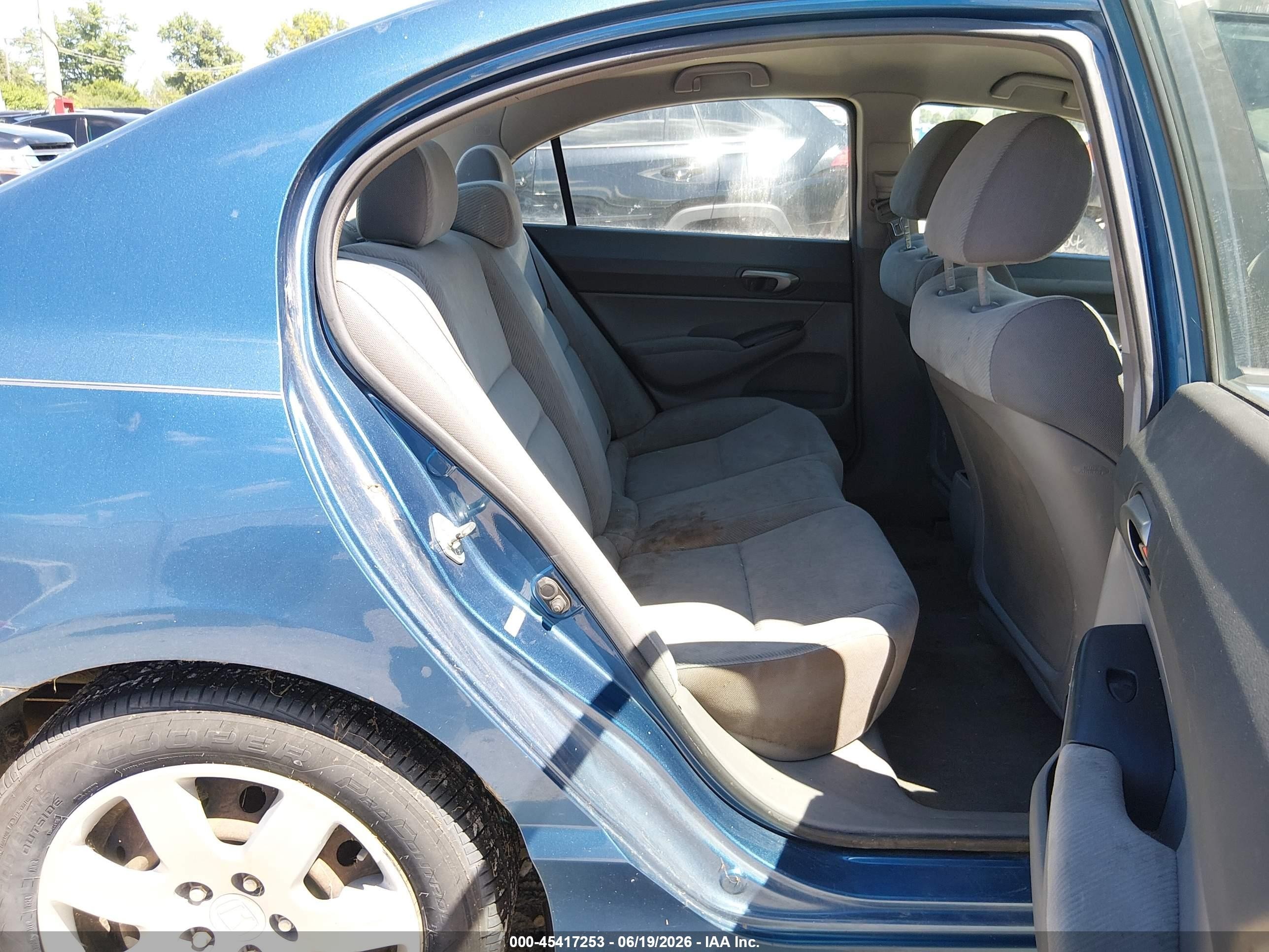2010 Honda Civic Lx Blue vin: 19XFA1F58AE016729