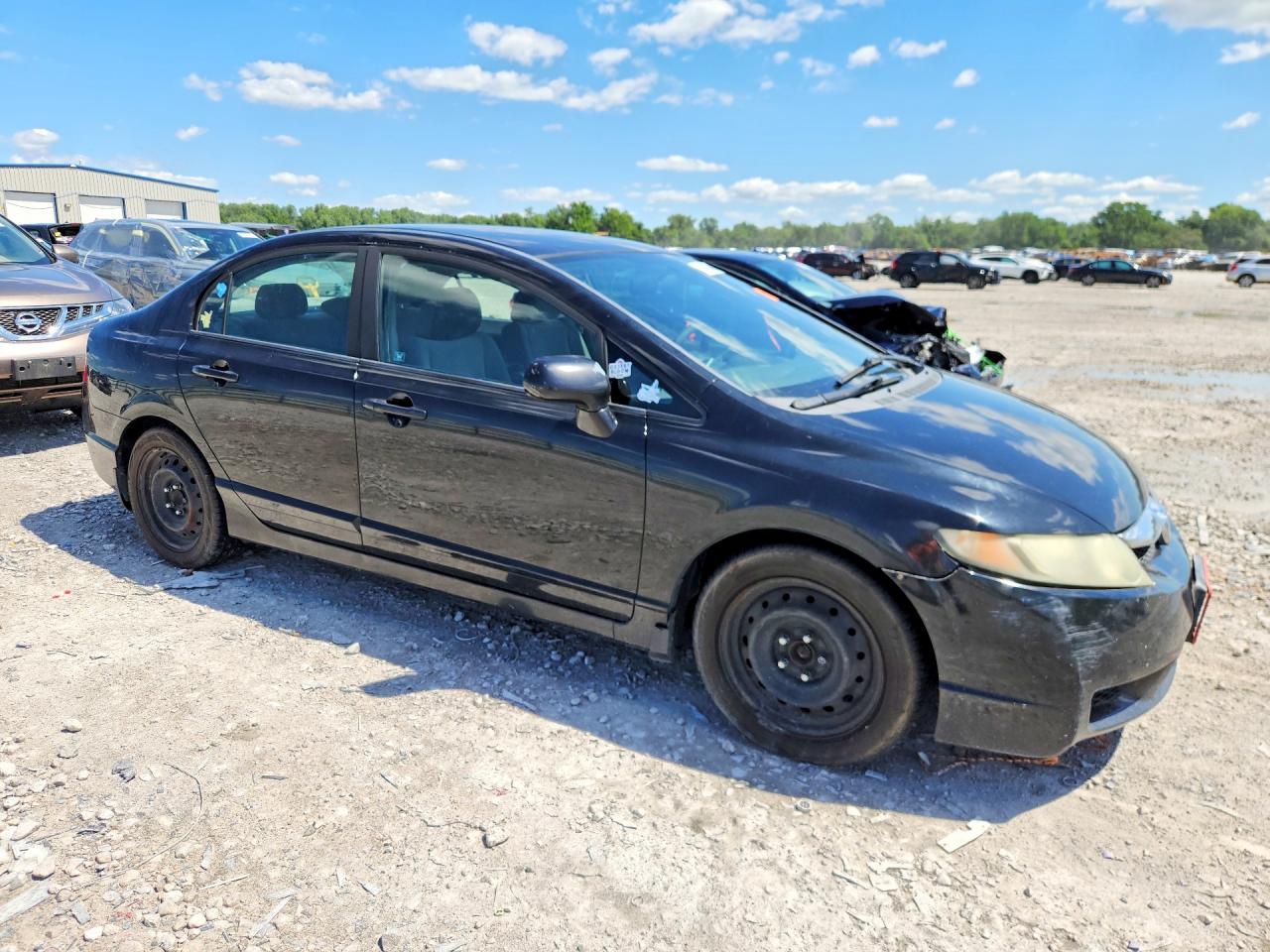 2010 Honda Civic Lx Black vin: 19XFA1F58AE027990