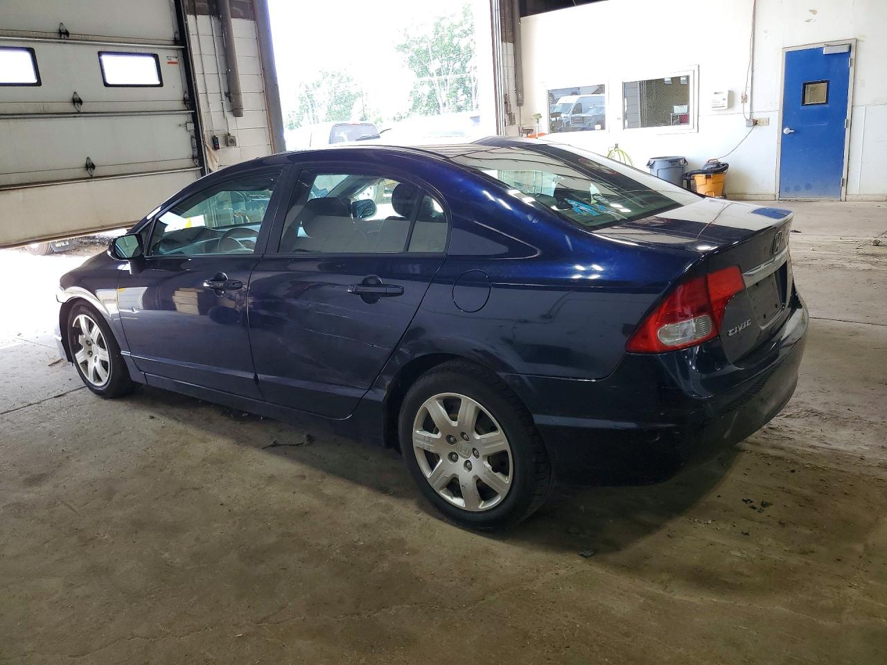 2010 Honda Civic Lx Blue vin: 19XFA1F58AE046457