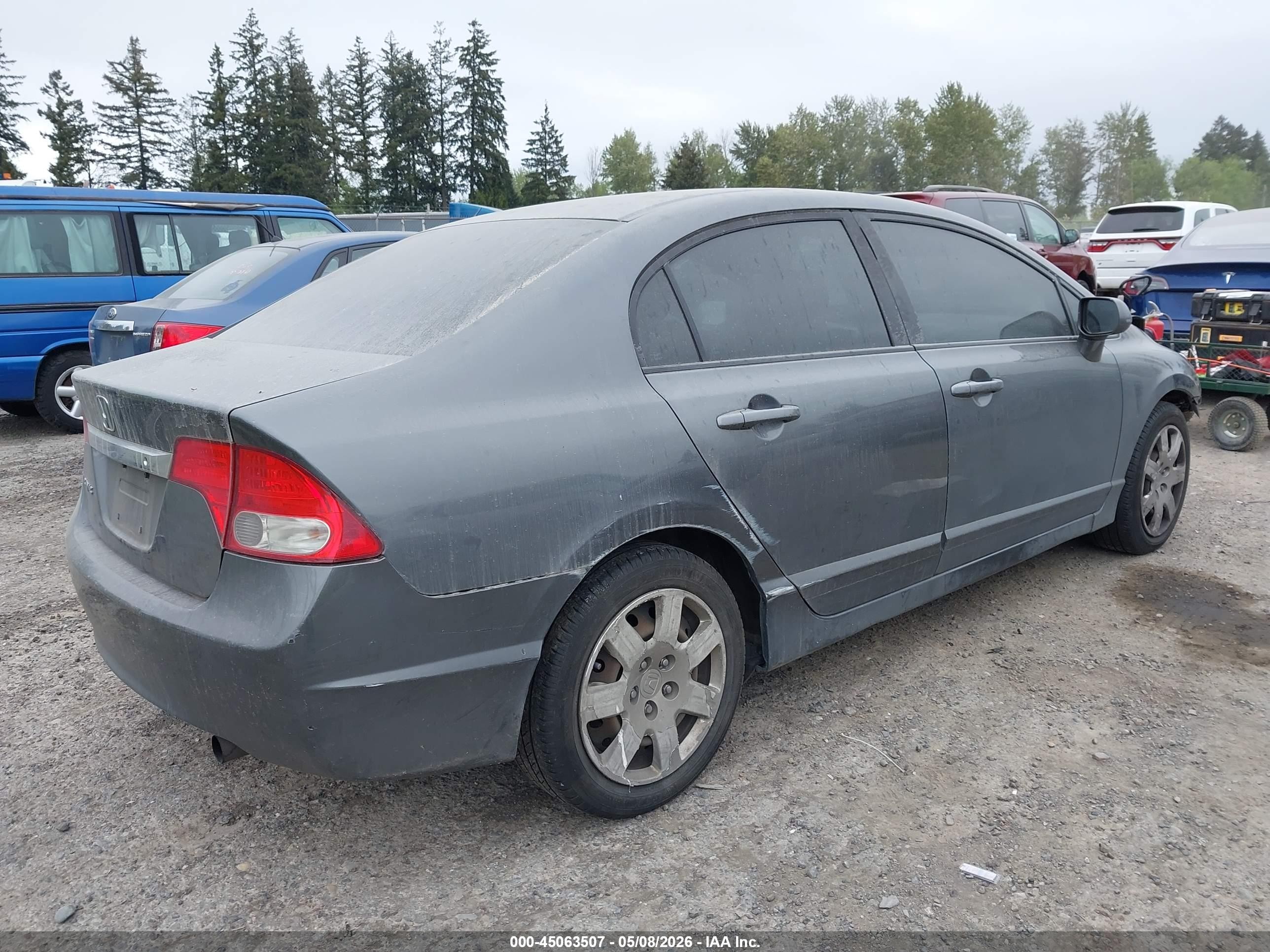 2010 Honda Civic Lx Gray vin: 19XFA1F58AE048354