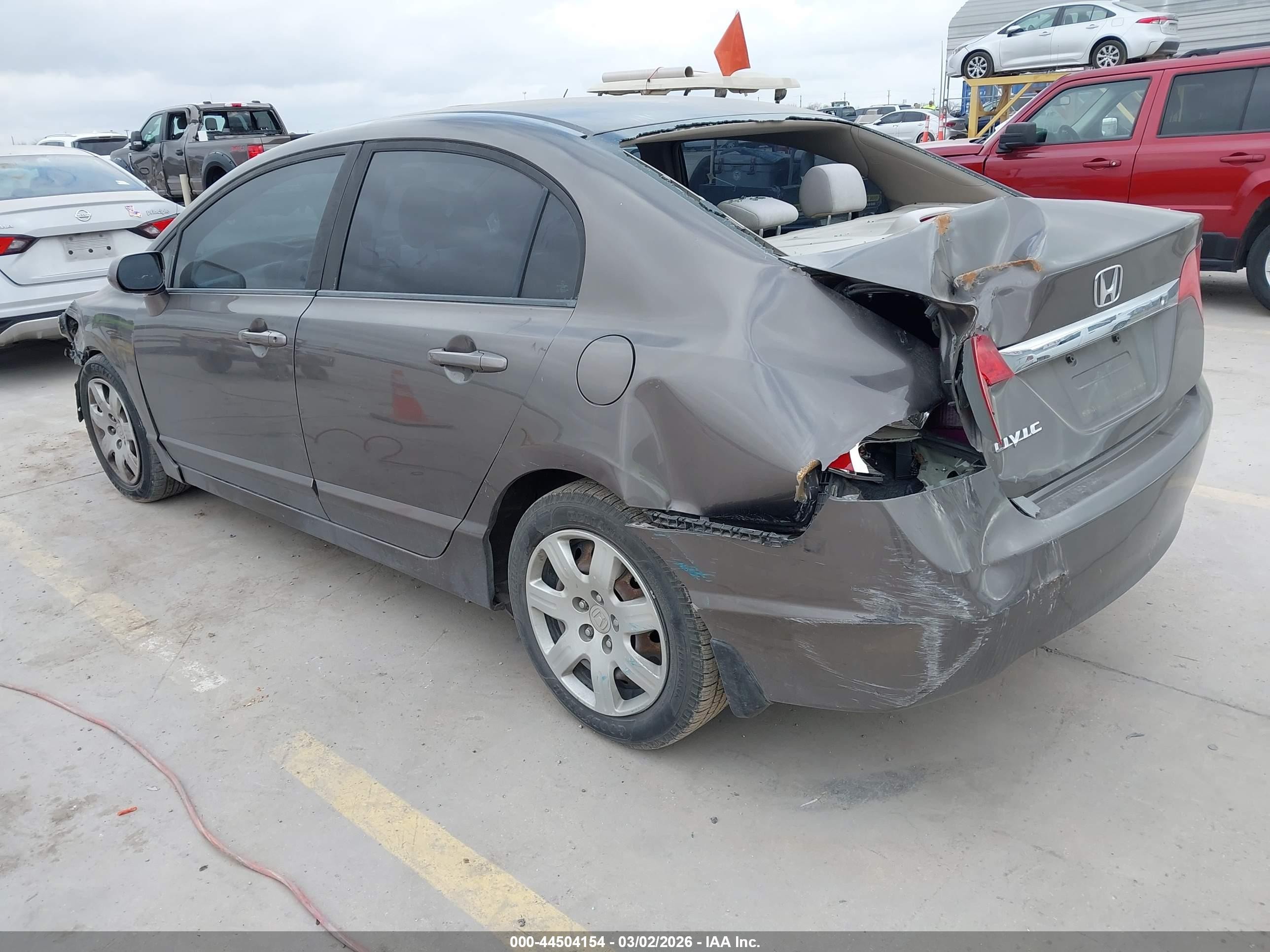 2010 Honda Civic Lx Gray vin: 19XFA1F58AE050038