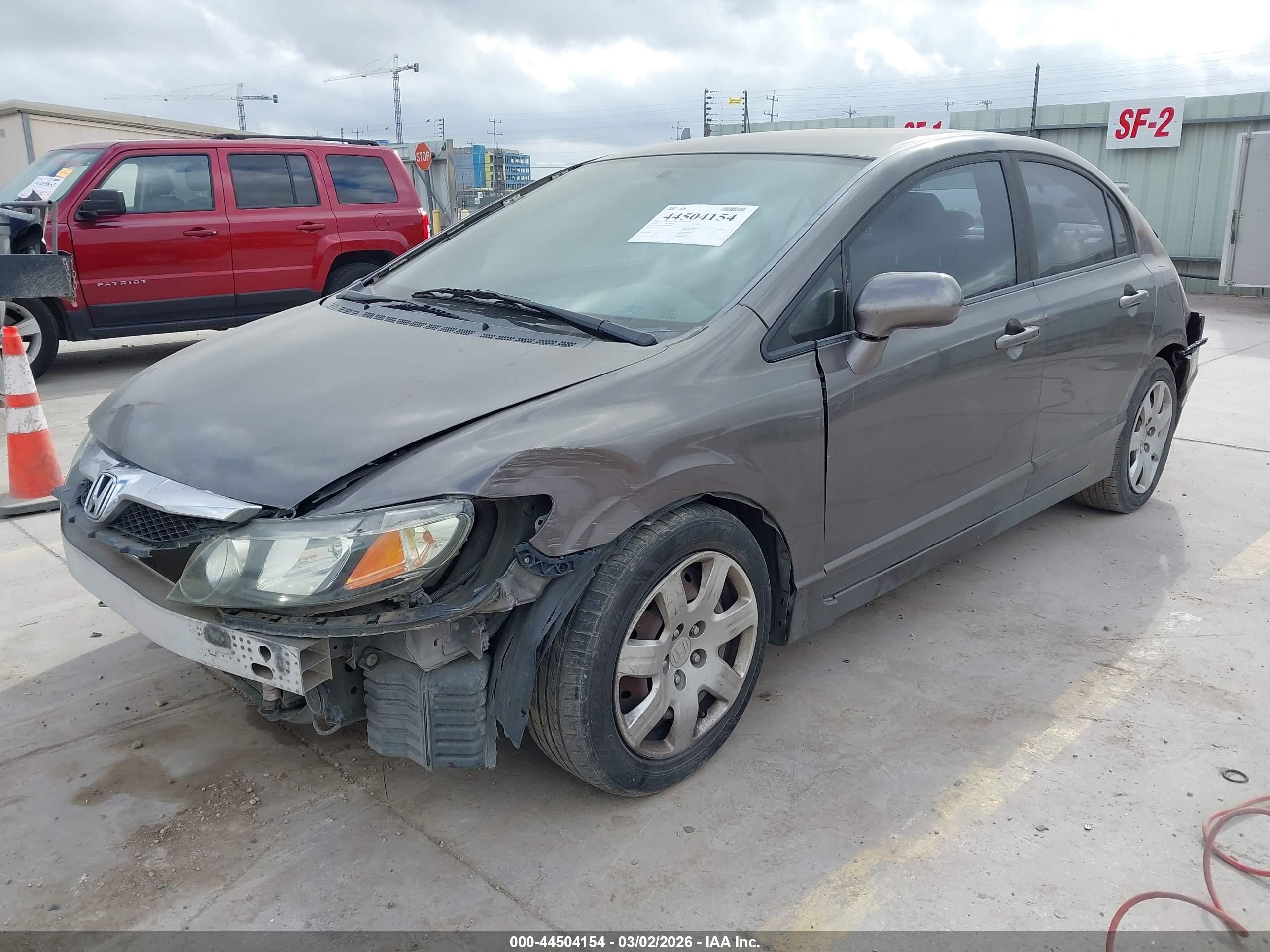 2010 Honda Civic Lx Gray vin: 19XFA1F58AE050038