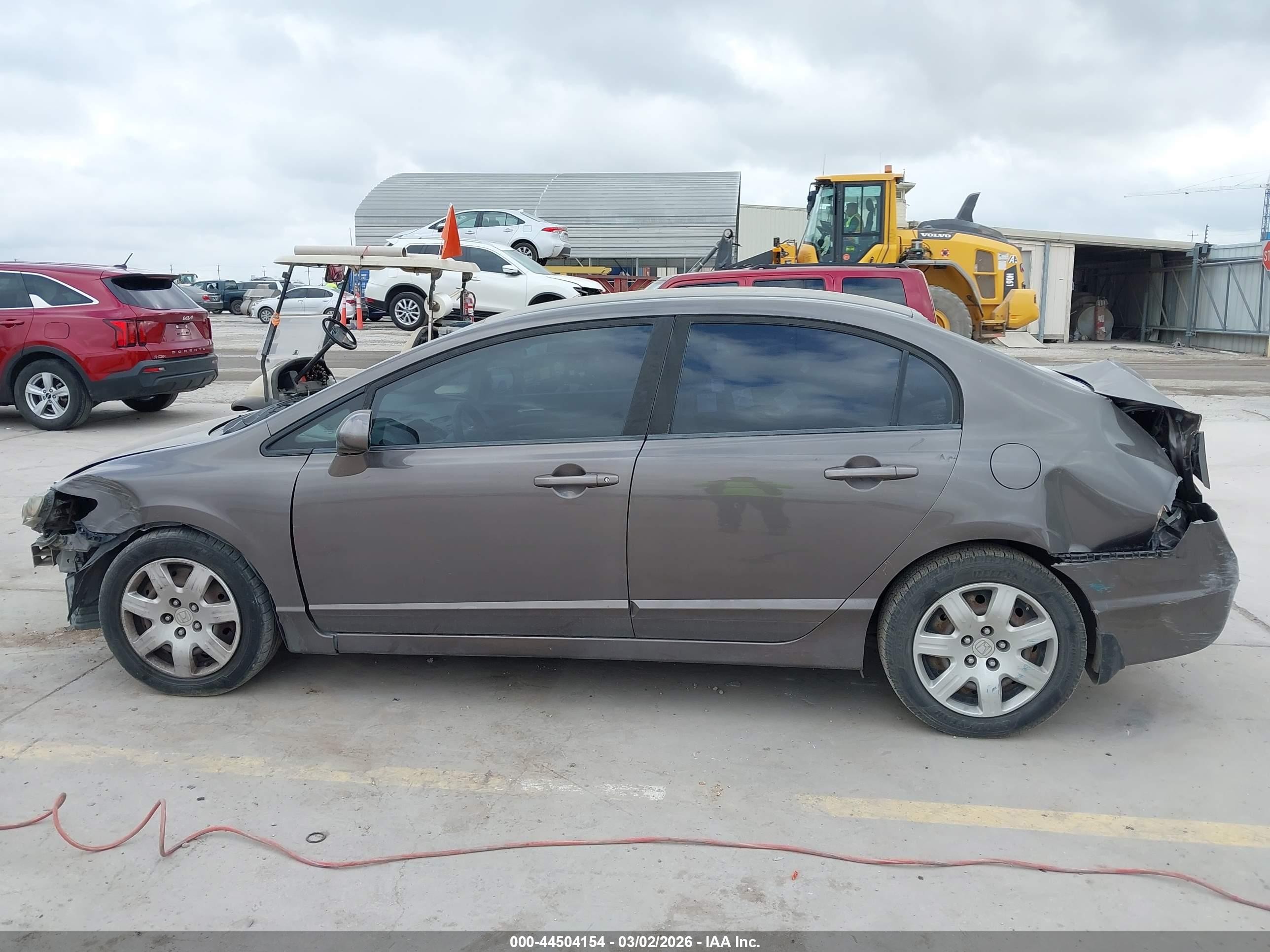 2010 Honda Civic Lx Gray vin: 19XFA1F58AE050038