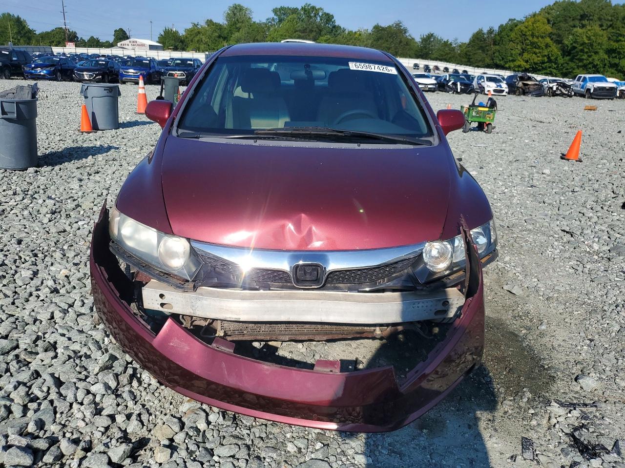 2010 Honda Civic Lx Burgundy vin: 19XFA1F58AE051013