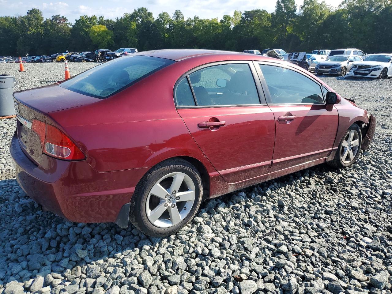 2010 Honda Civic Lx Burgundy vin: 19XFA1F58AE051013