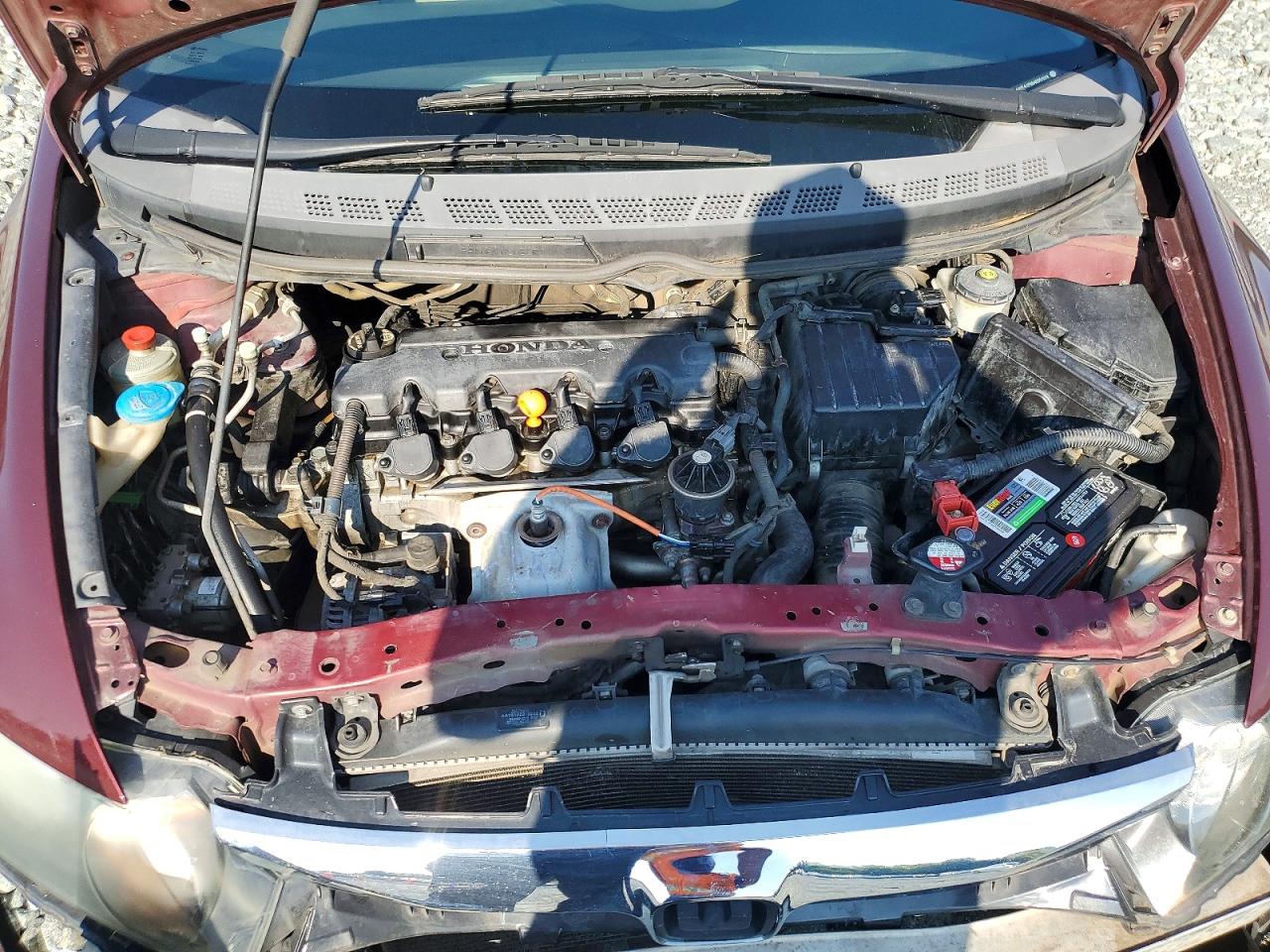 2010 Honda Civic Lx Burgundy vin: 19XFA1F58AE051013