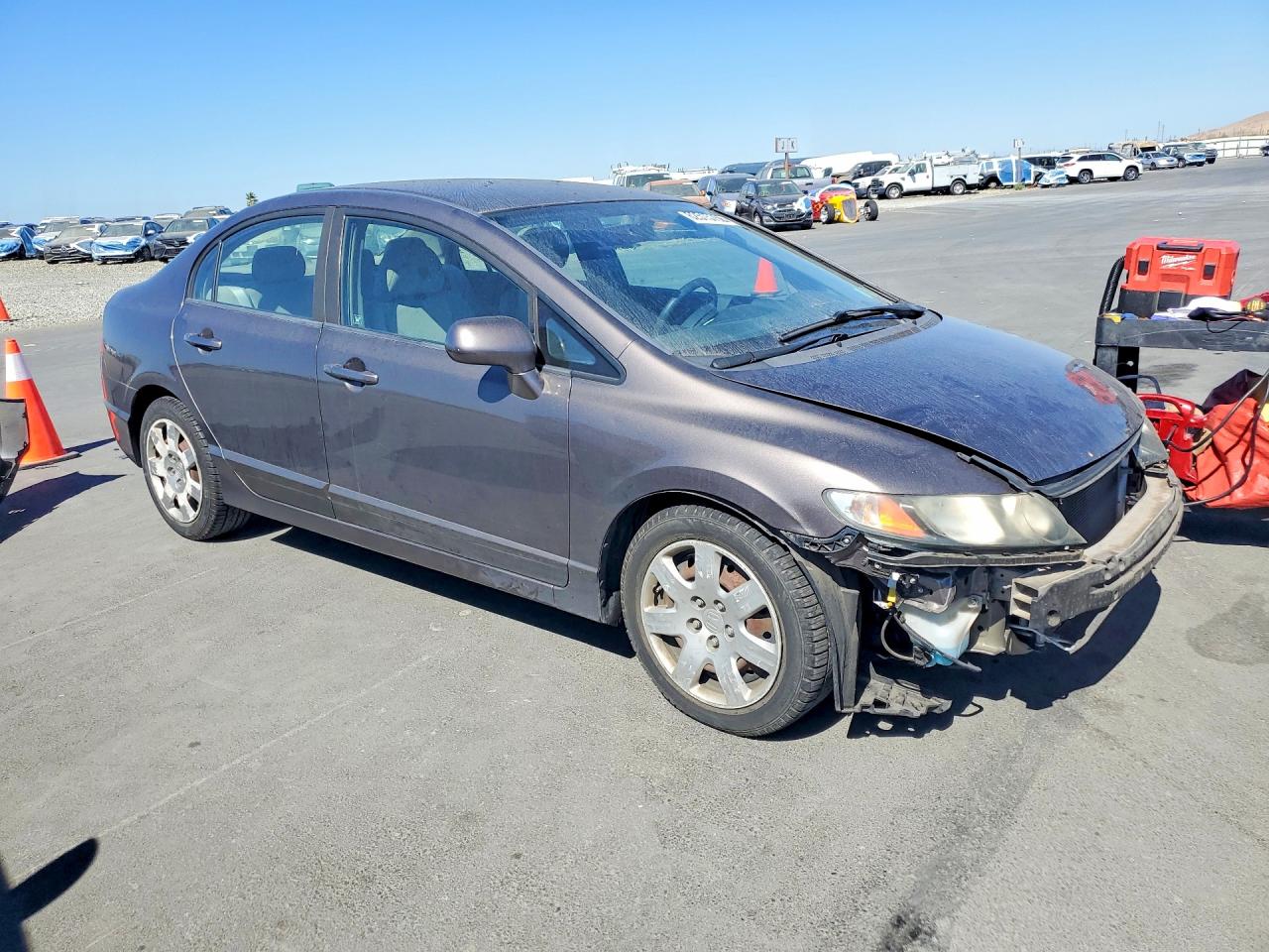 2010 Honda Civic Lx Brown vin: 19XFA1F58AE063436