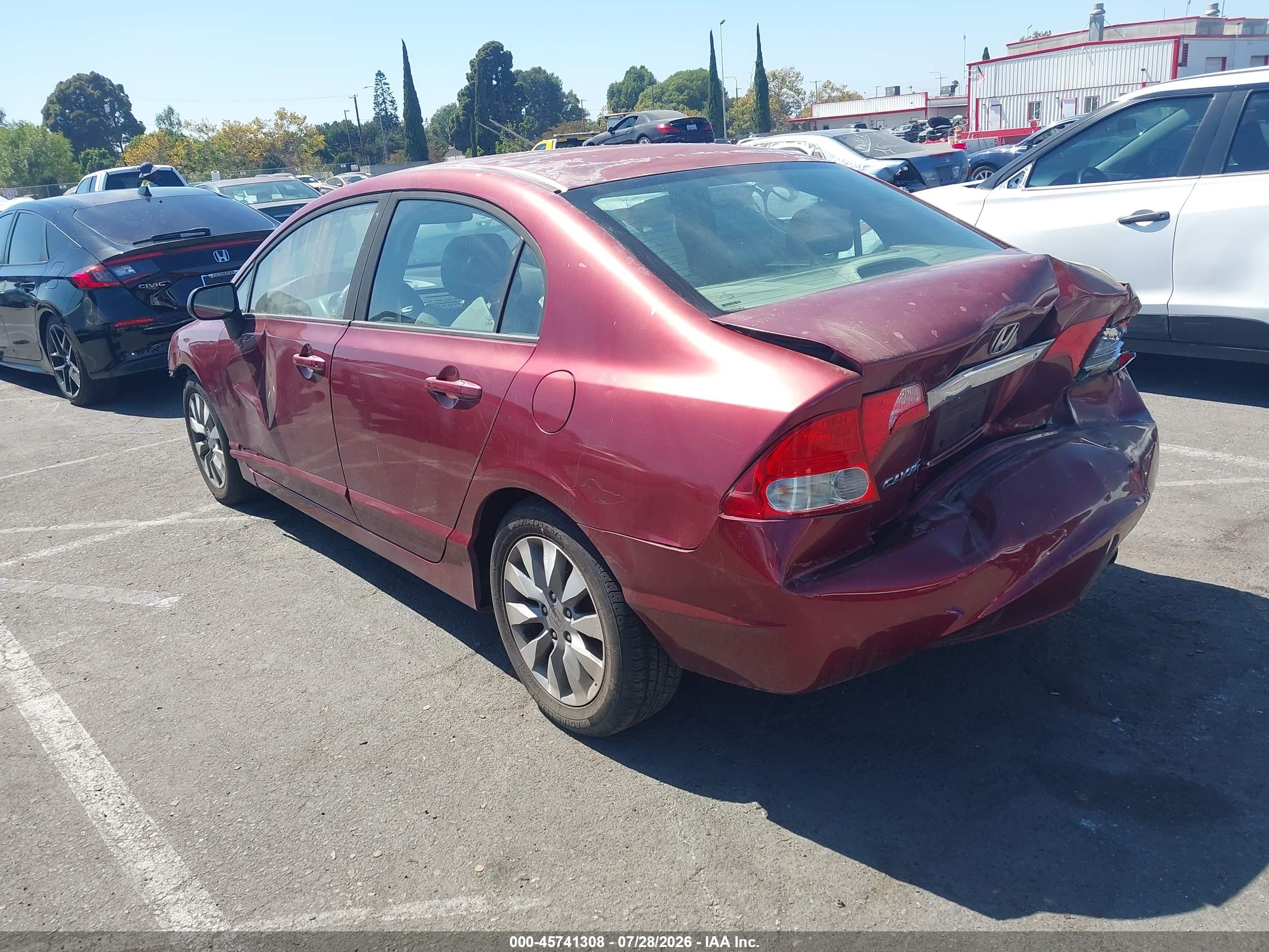 2010 Honda Civic Lx Red vin: 19XFA1F58AE067020