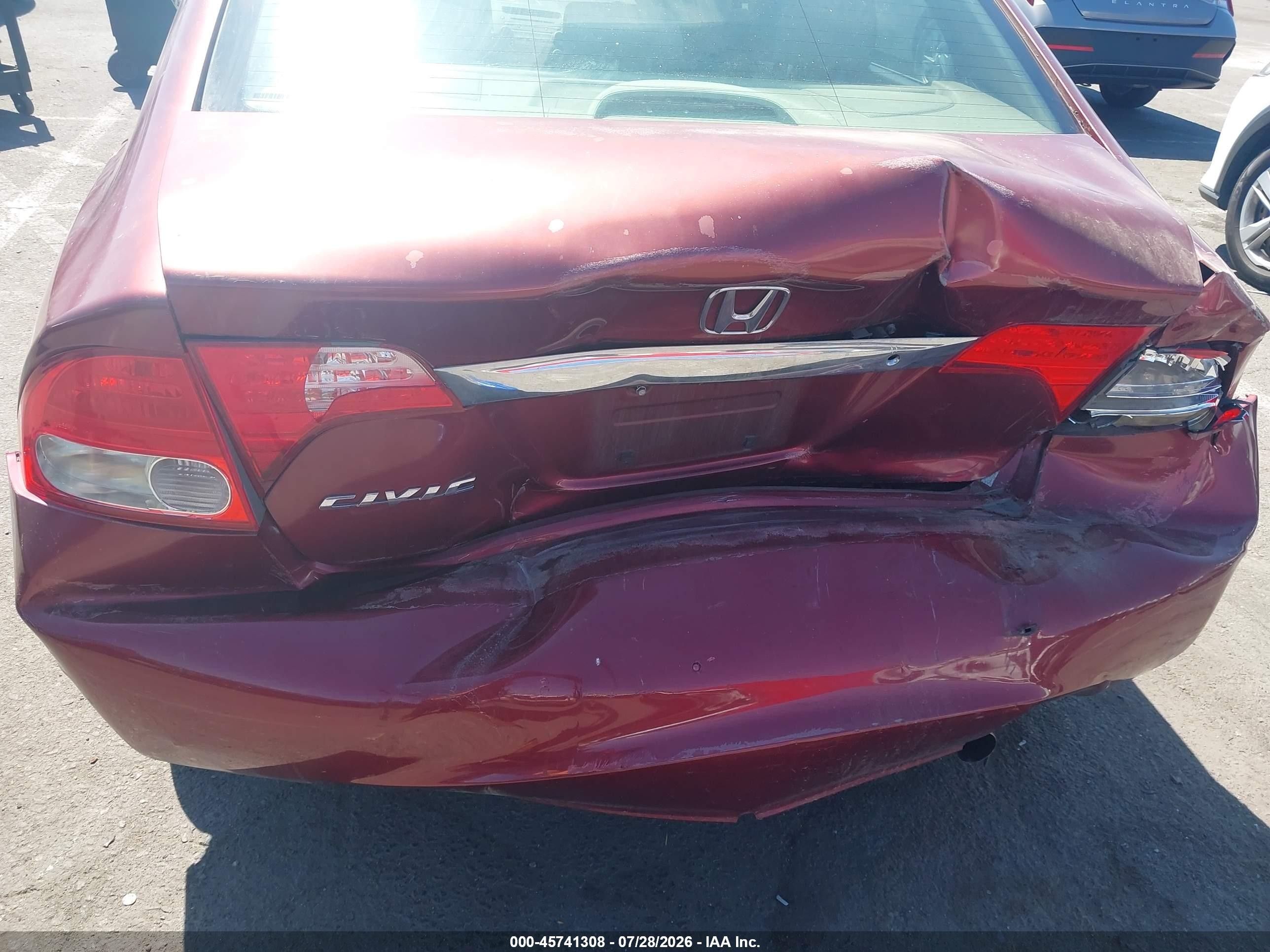2010 Honda Civic Lx Red vin: 19XFA1F58AE067020