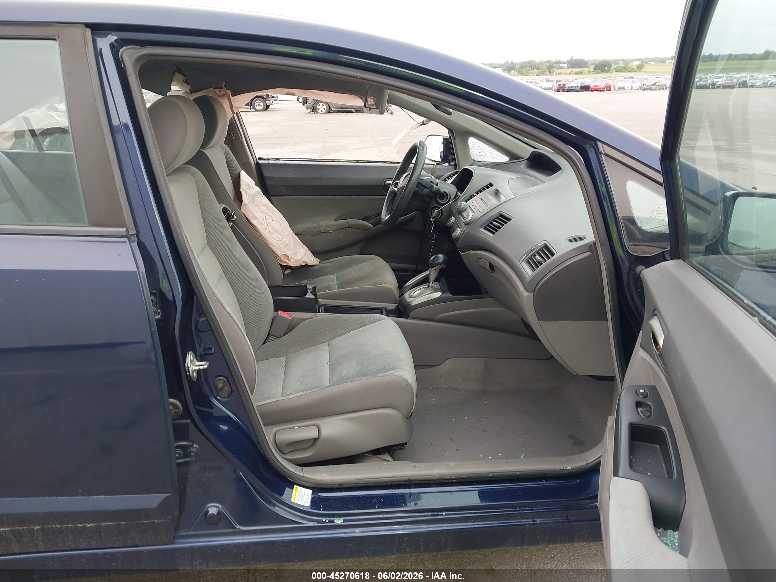 2010 Honda Civic Lx Blue vin: 19XFA1F58AE077529