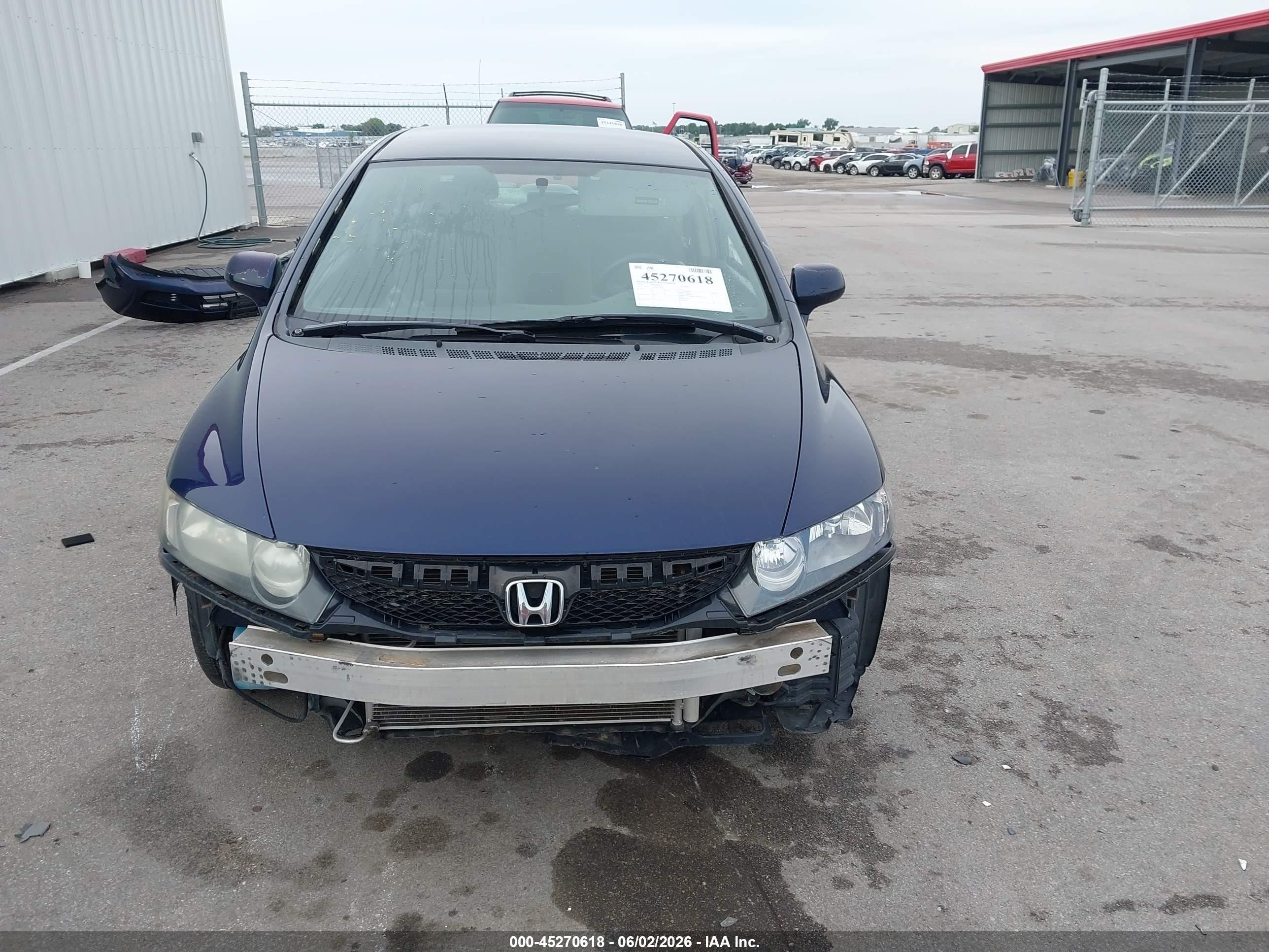 2010 Honda Civic Lx Blue vin: 19XFA1F58AE077529