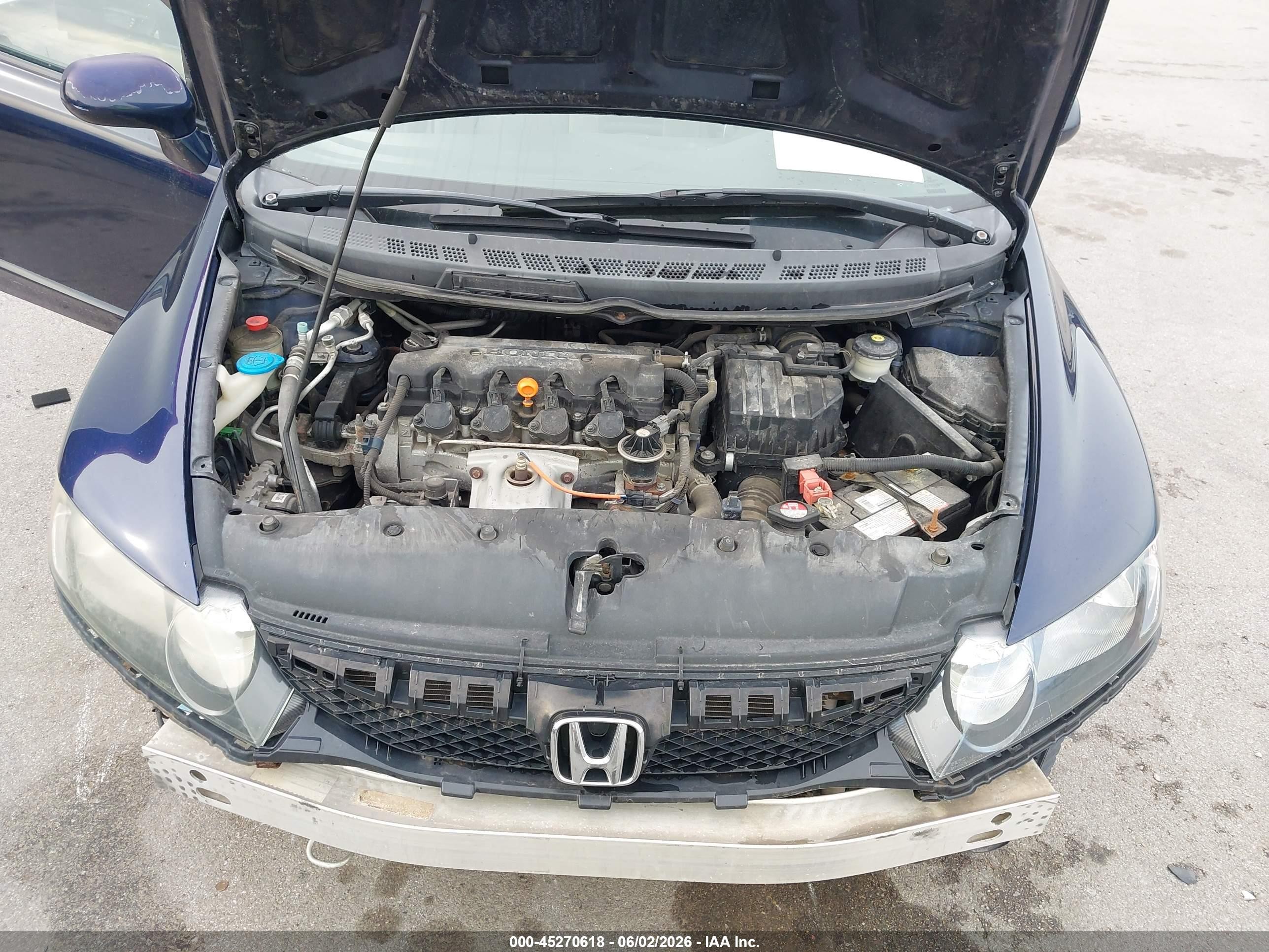 2010 Honda Civic Lx Blue vin: 19XFA1F58AE077529