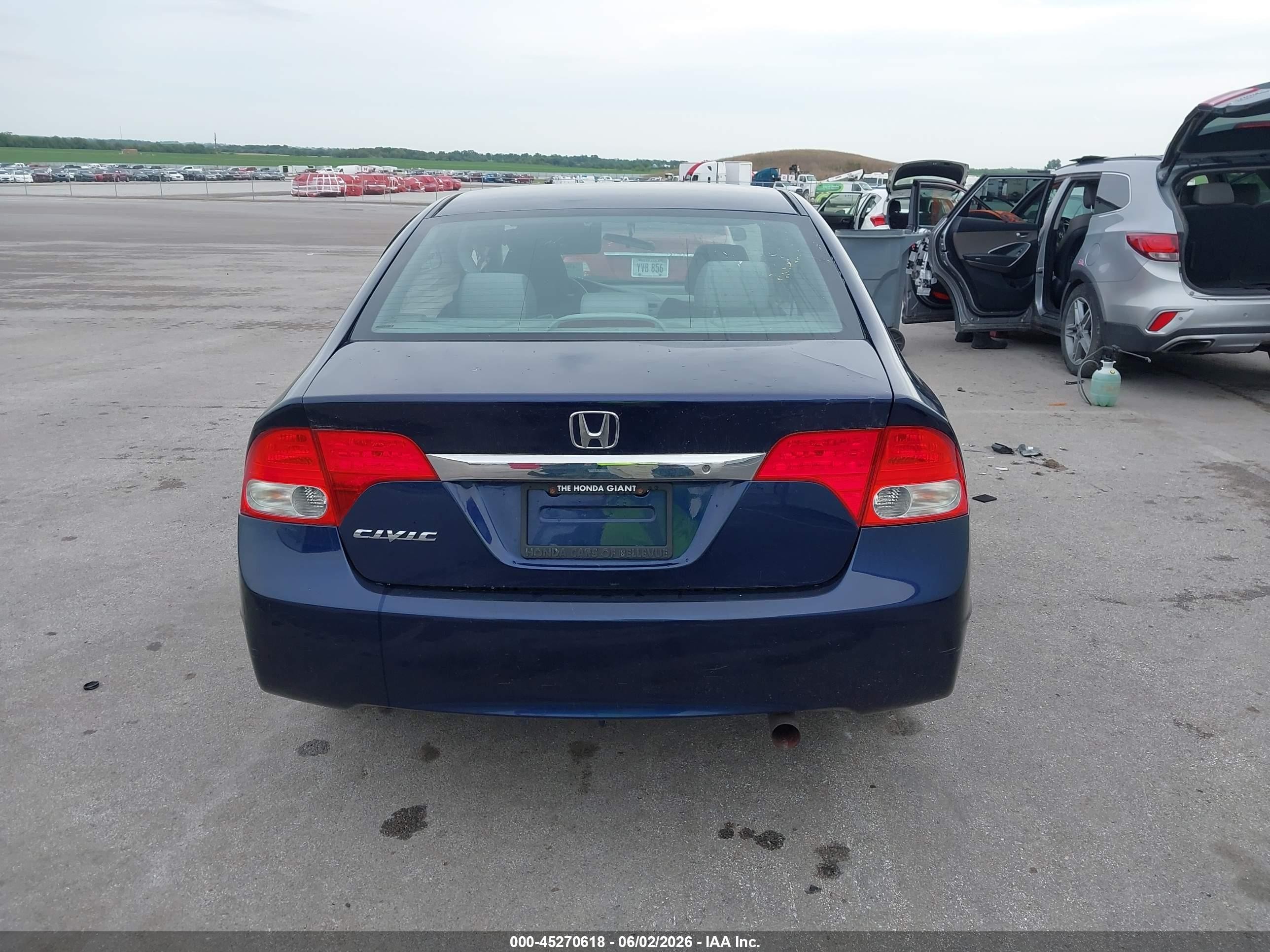 2010 Honda Civic Lx Blue vin: 19XFA1F58AE077529