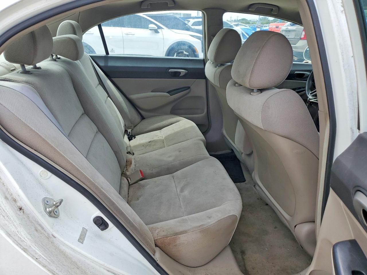 2010 Honda Civic Lx White vin: 19XFA1F58AE086456