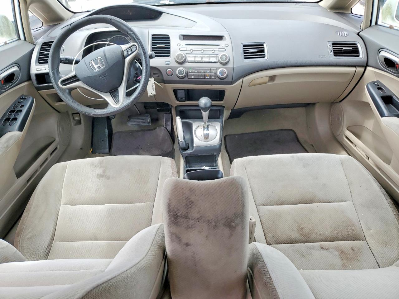 2010 Honda Civic Lx White vin: 19XFA1F58AE086456