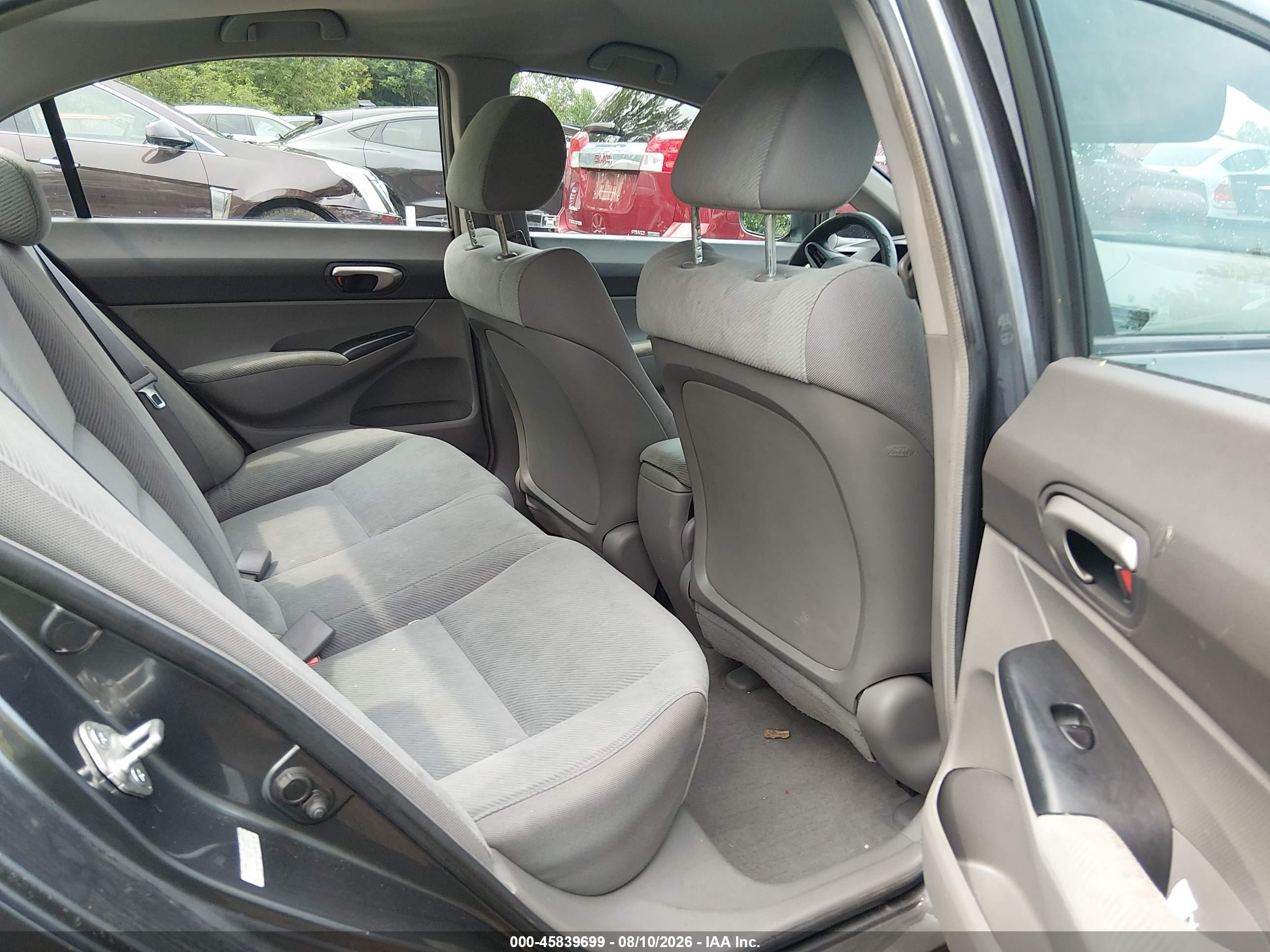 2011 Honda Civic Lx Gray vin: 19XFA1F58BE004064
