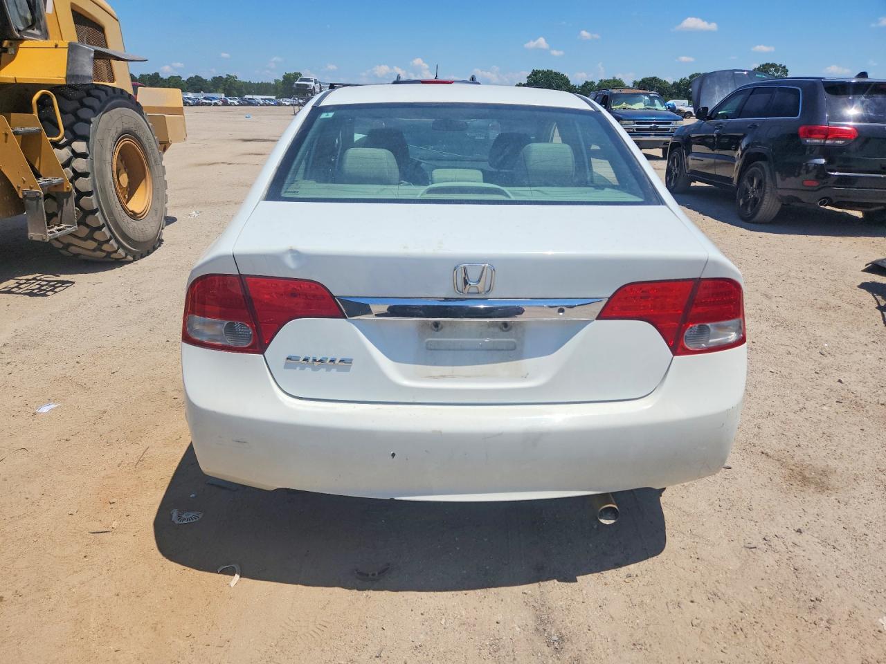 2011 Honda Civic Lx White vin: 19XFA1F58BE004792