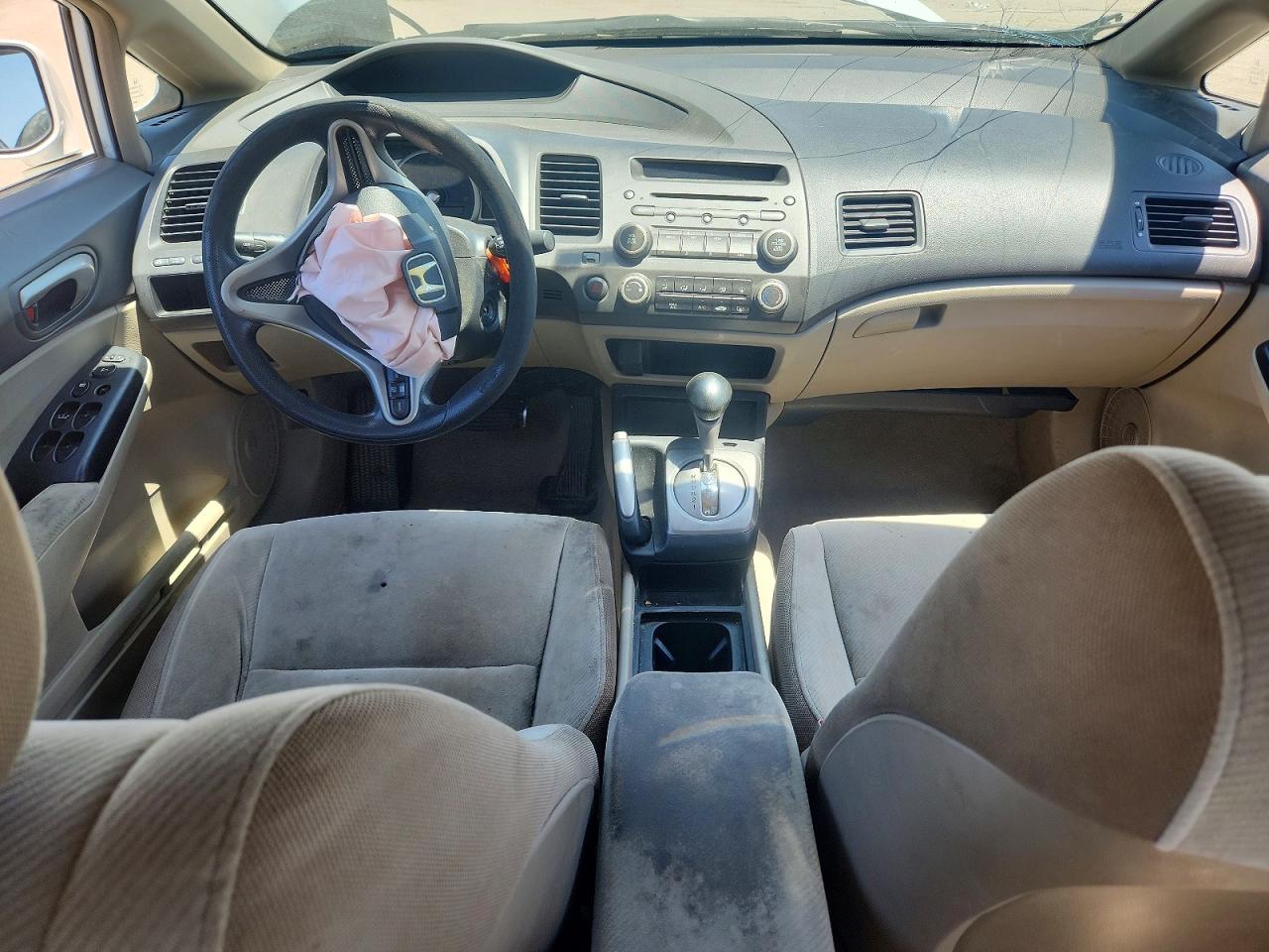 2011 Honda Civic Lx White vin: 19XFA1F58BE004792