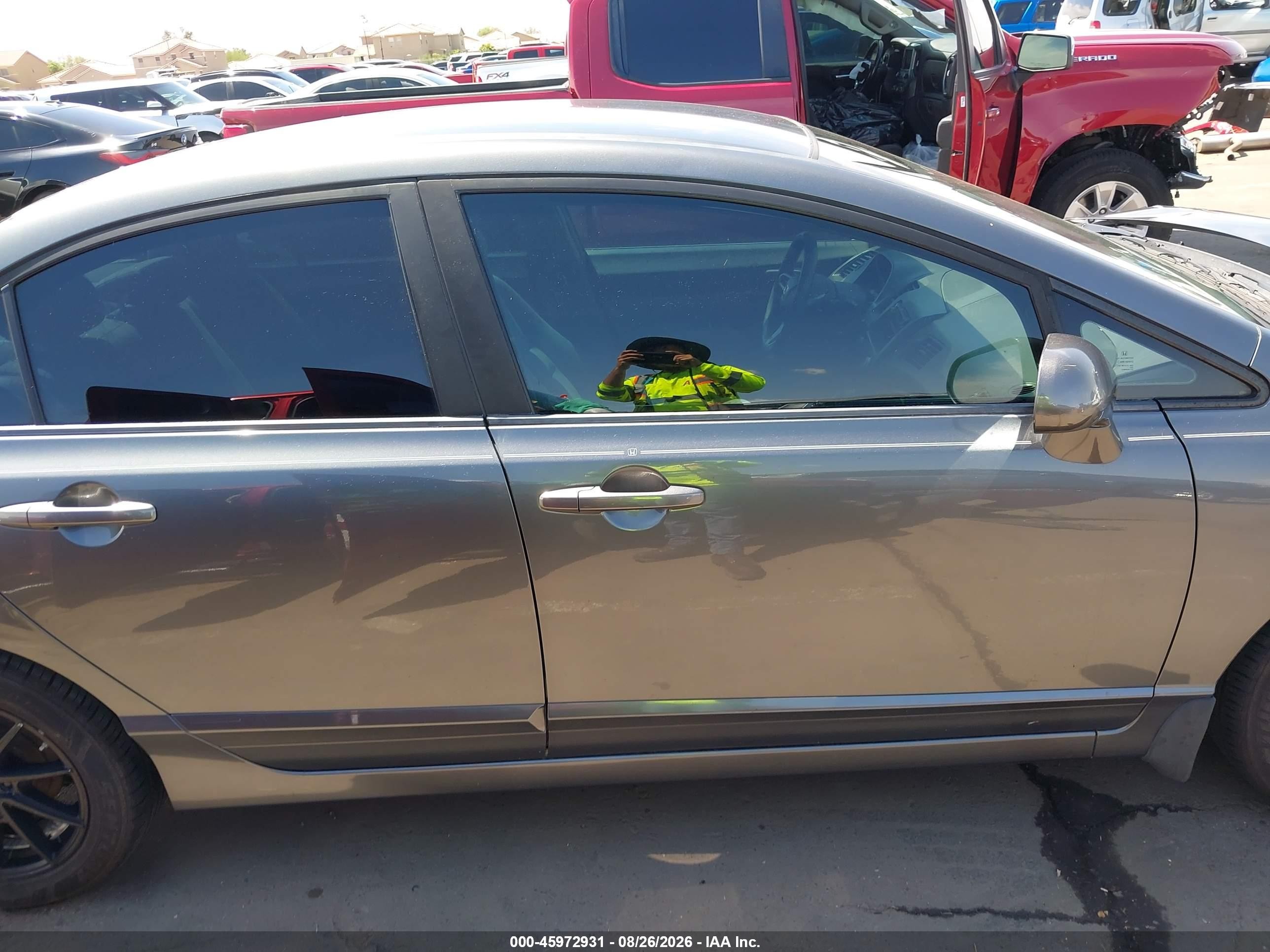 2011 Honda Civic Lx Gray vin: 19XFA1F58BE011757
