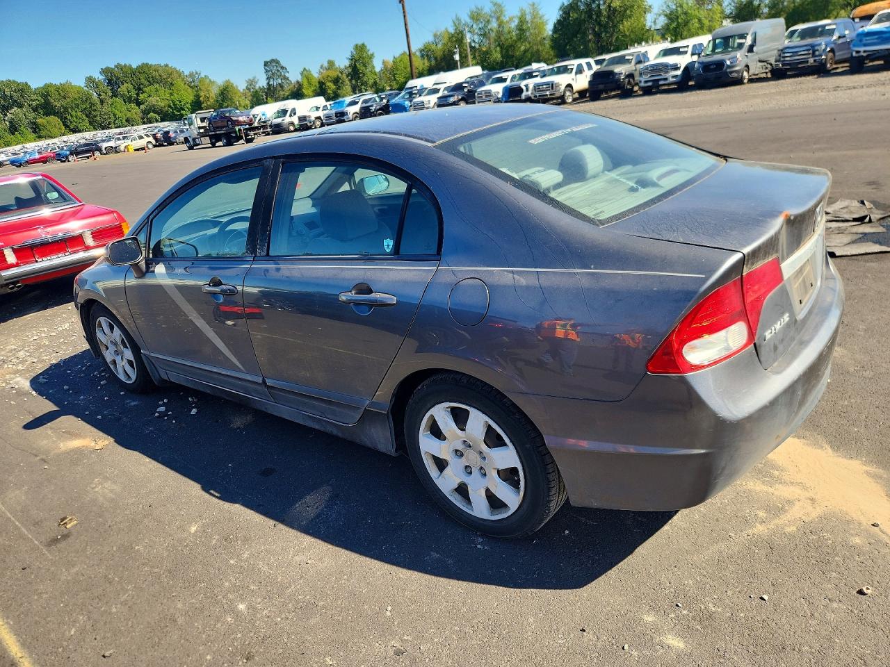 2011 Honda Civic Lx Gray vin: 19XFA1F58BE021348