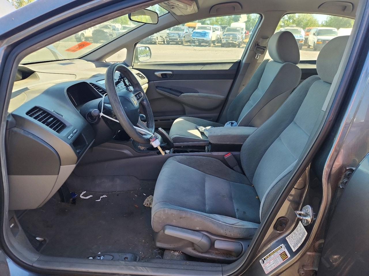 2011 Honda Civic Lx Gray vin: 19XFA1F58BE021348