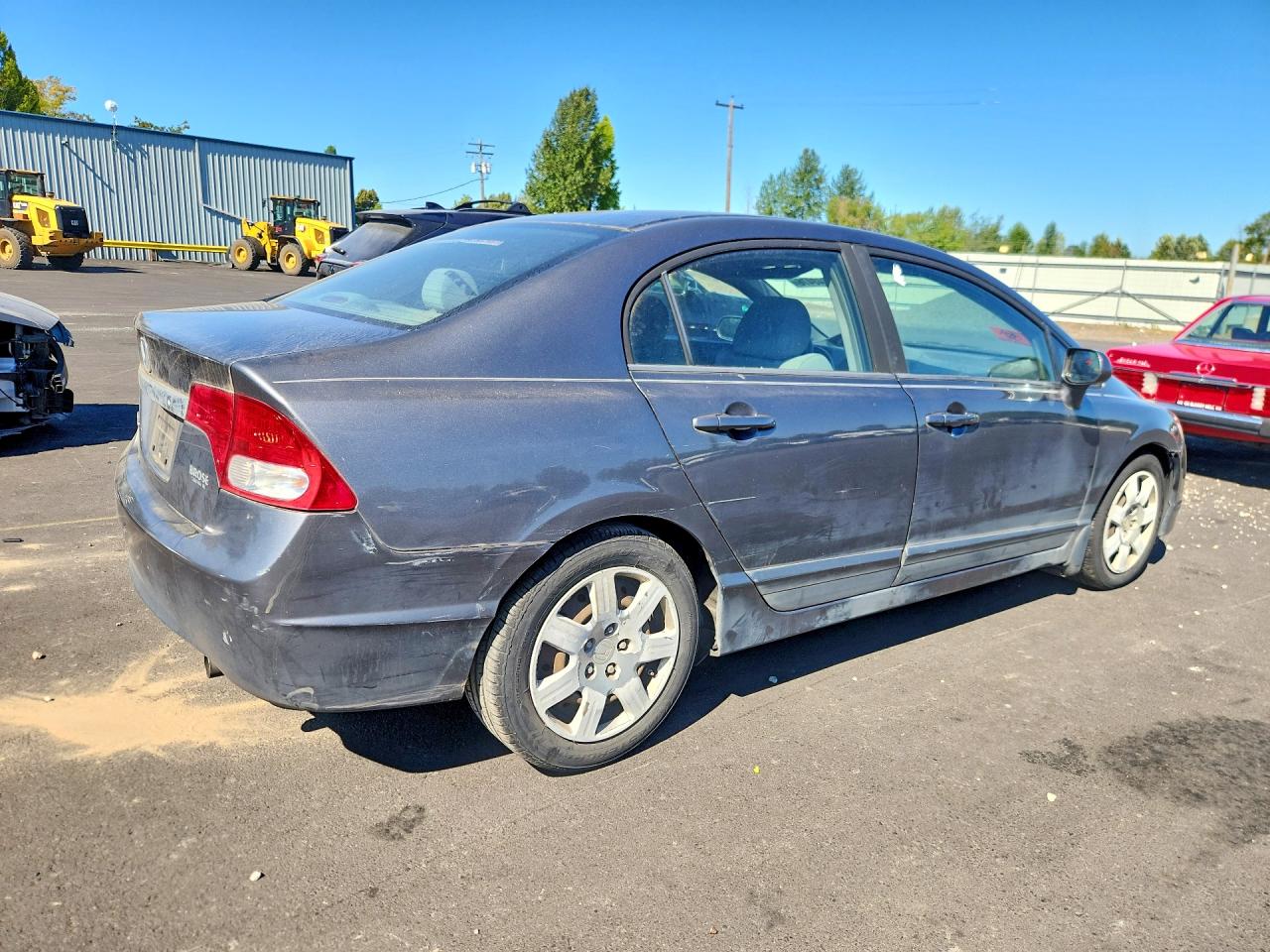 2011 Honda Civic Lx Gray vin: 19XFA1F58BE021348