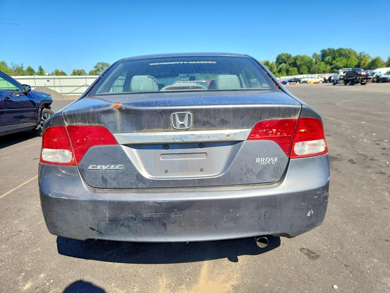 2011 Honda Civic Lx Gray vin: 19XFA1F58BE021348