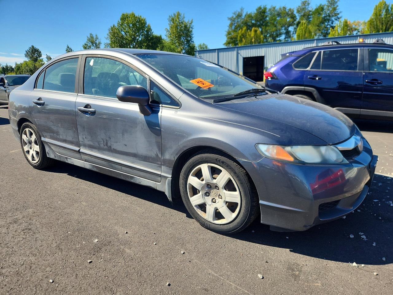 2011 Honda Civic Lx Gray vin: 19XFA1F58BE021348